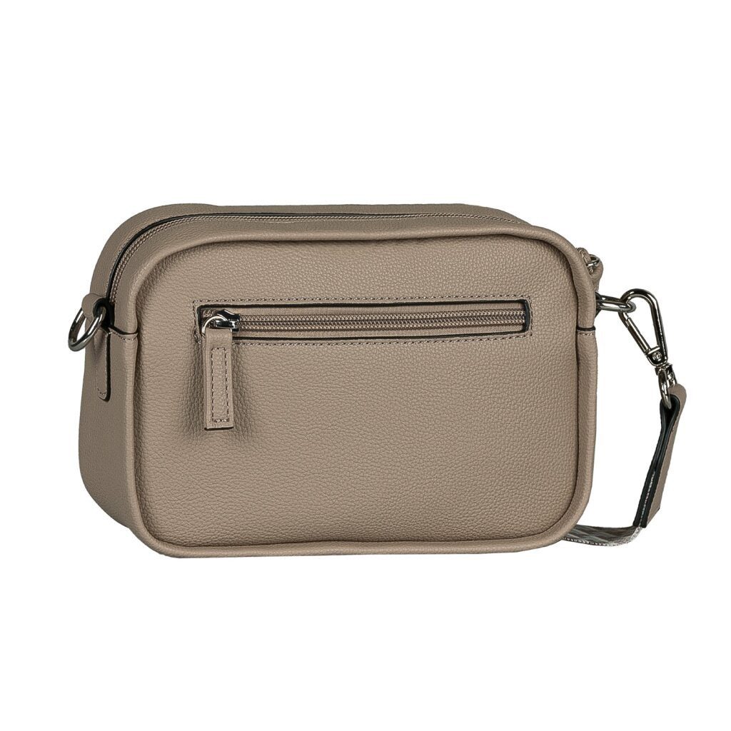 TOM TAILOR Handtasche Tatiana, fein gewebter dreifarbiger Gurtband mit harmonischem „T“´Logodruck