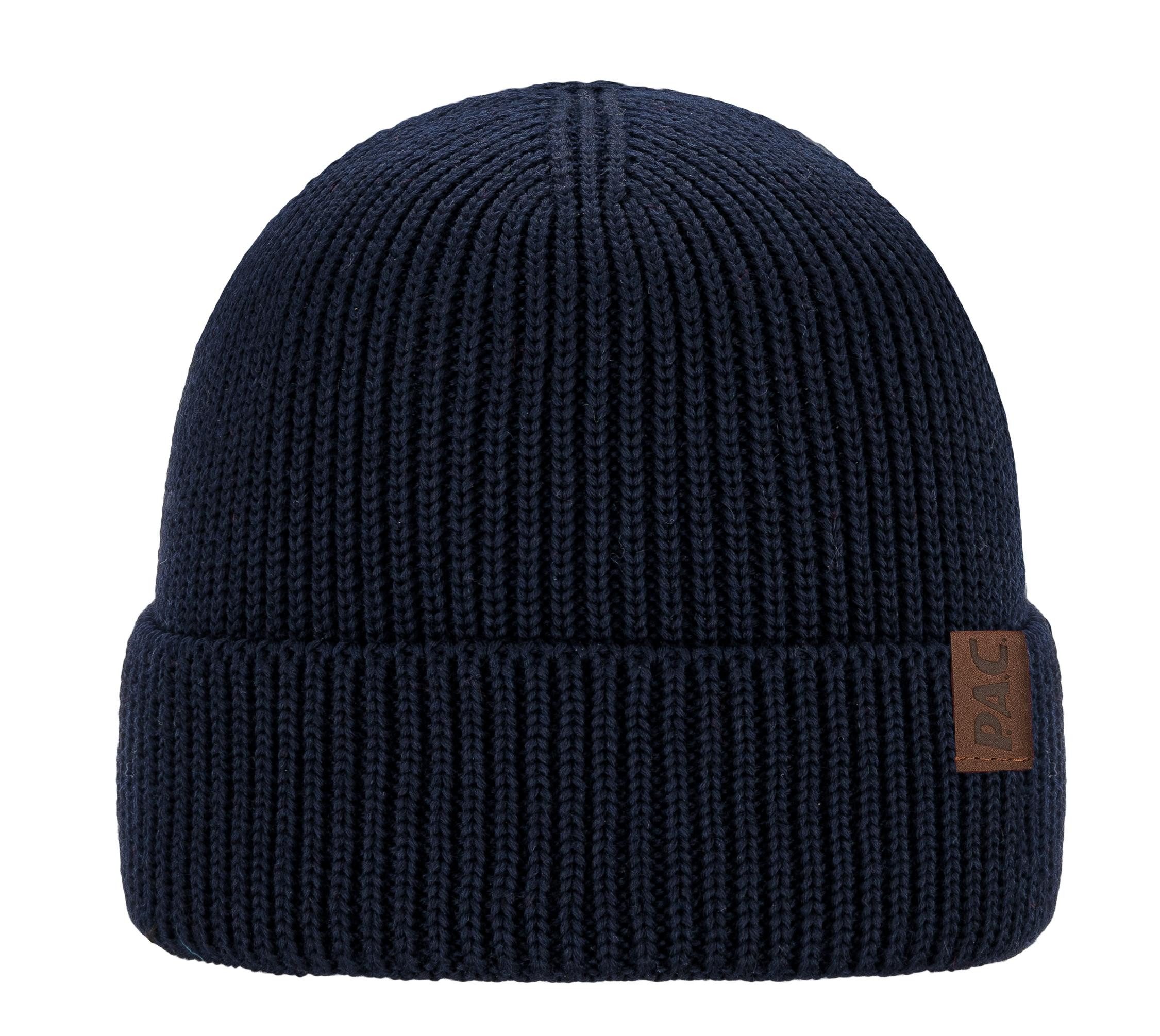 Strickmütze Nature Lomuo Merino Beanie navy
