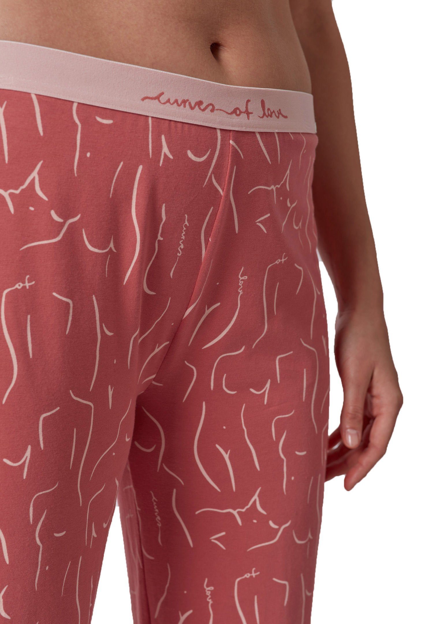 Skiny Pyjamahose Schlafanzug Damen Design Hose Modisches Skiny