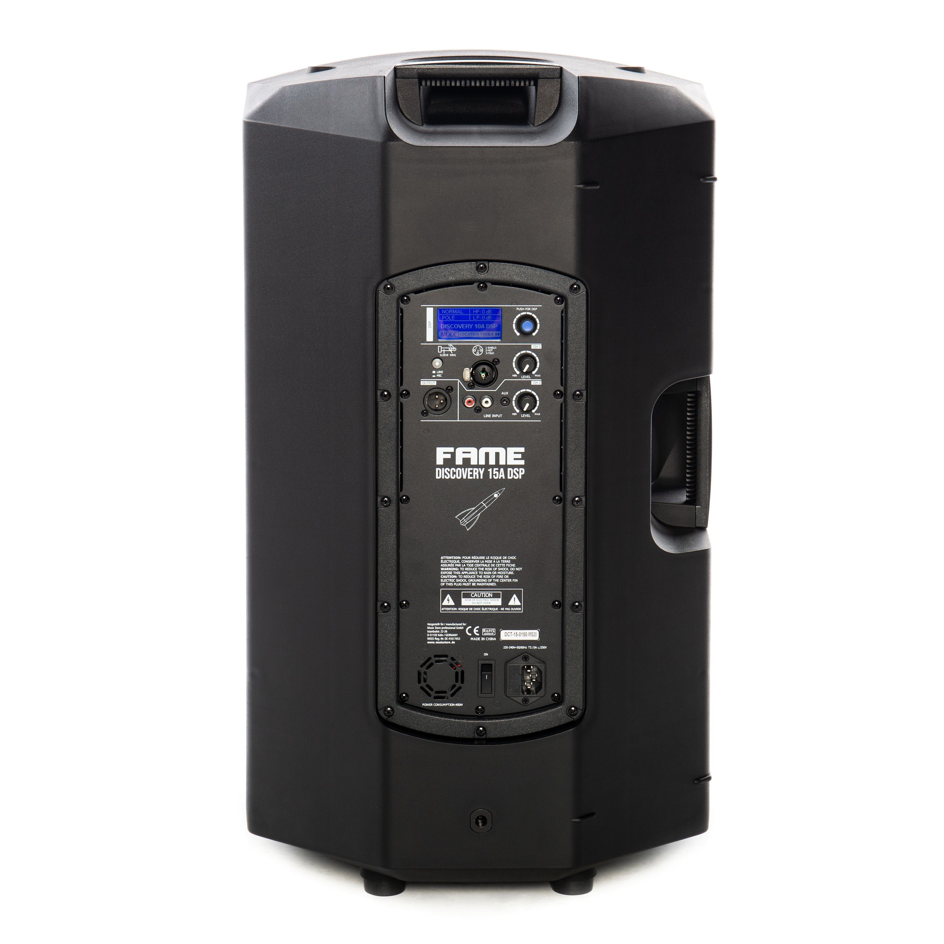 FAME Lautsprecher (Audio Discovery 15A DSP, Aktiver 2-Wege-Lautsprecher, 15 Zoll Woofer)