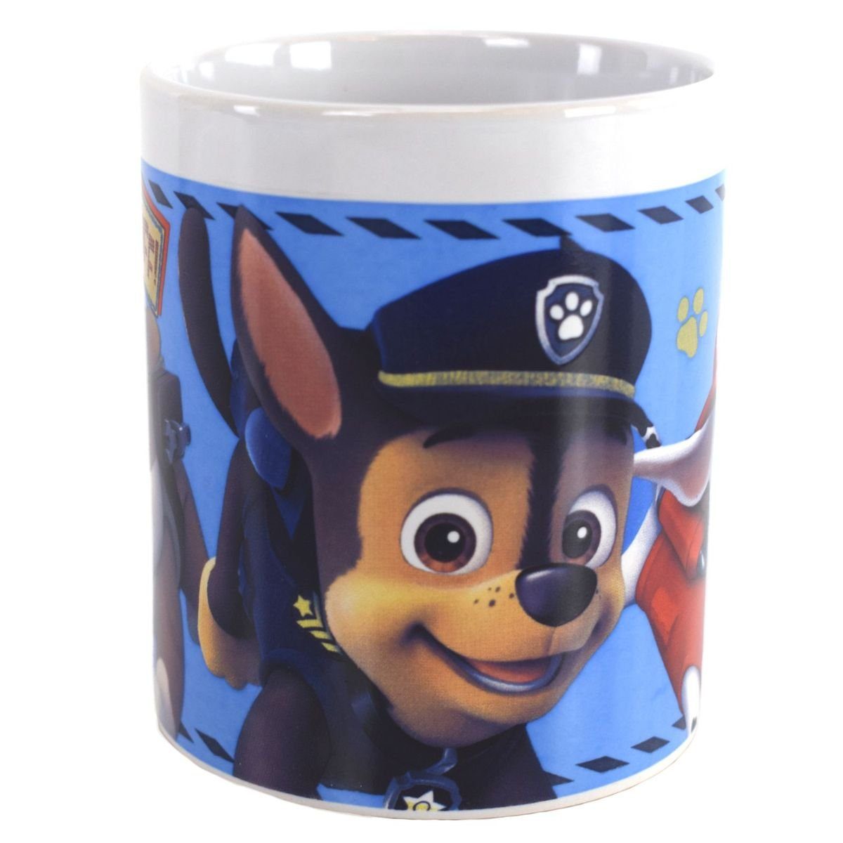Stor Tasse für Jungs, Geschenkkarton 325 ml Patrol Design in Keramik, Paw ca. authentisches Kindertasse