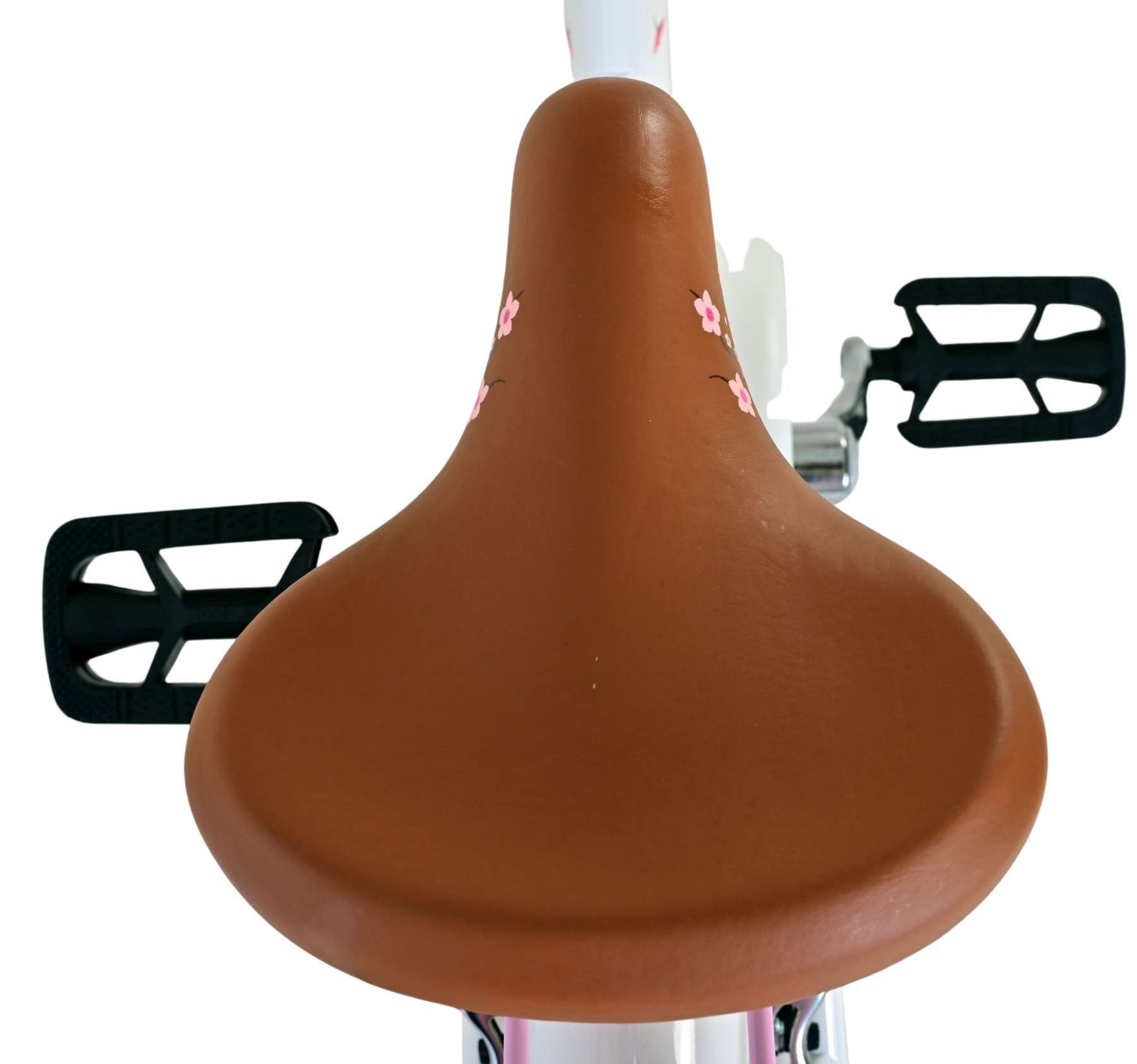 Volare Kinderfahrrad Volare Blossom Kinderfahrrad für Mädchen - 20 Zoll – Weiß, Korb für kleine Gegenstände, geschlossener Kettenschutz