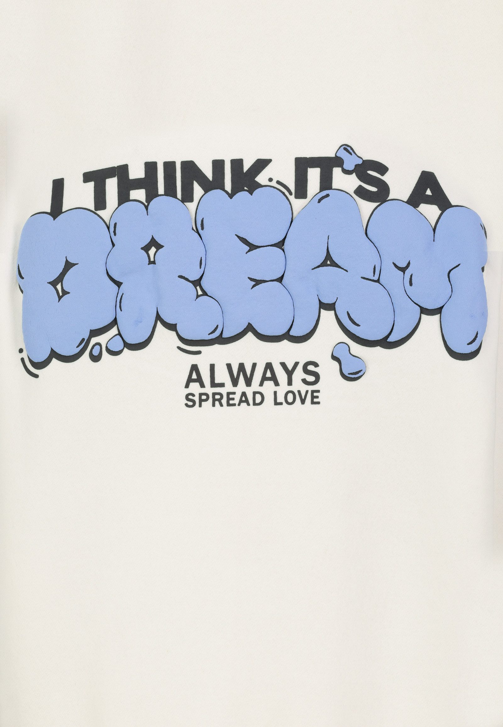 SUBLEVEL Hoodie mit It Is What It Is-Print und Tasche Sweat it Is What It Is