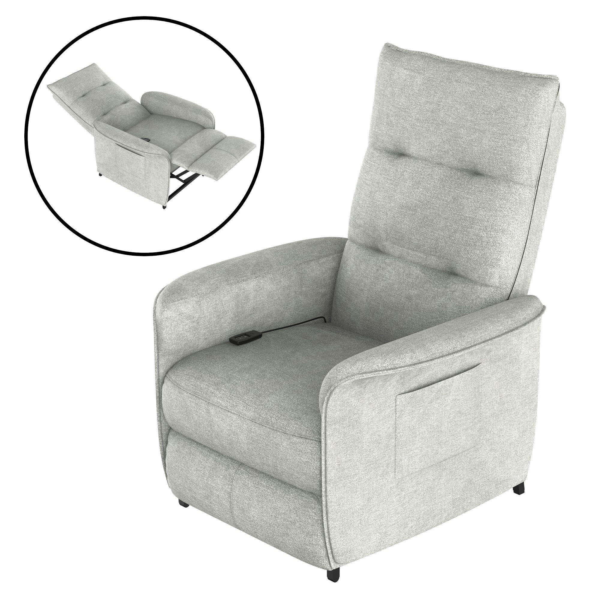 en.casa TV-Sessel, »Savukoski« mit Liegefunktion 102x58x81cm günstig online kaufen