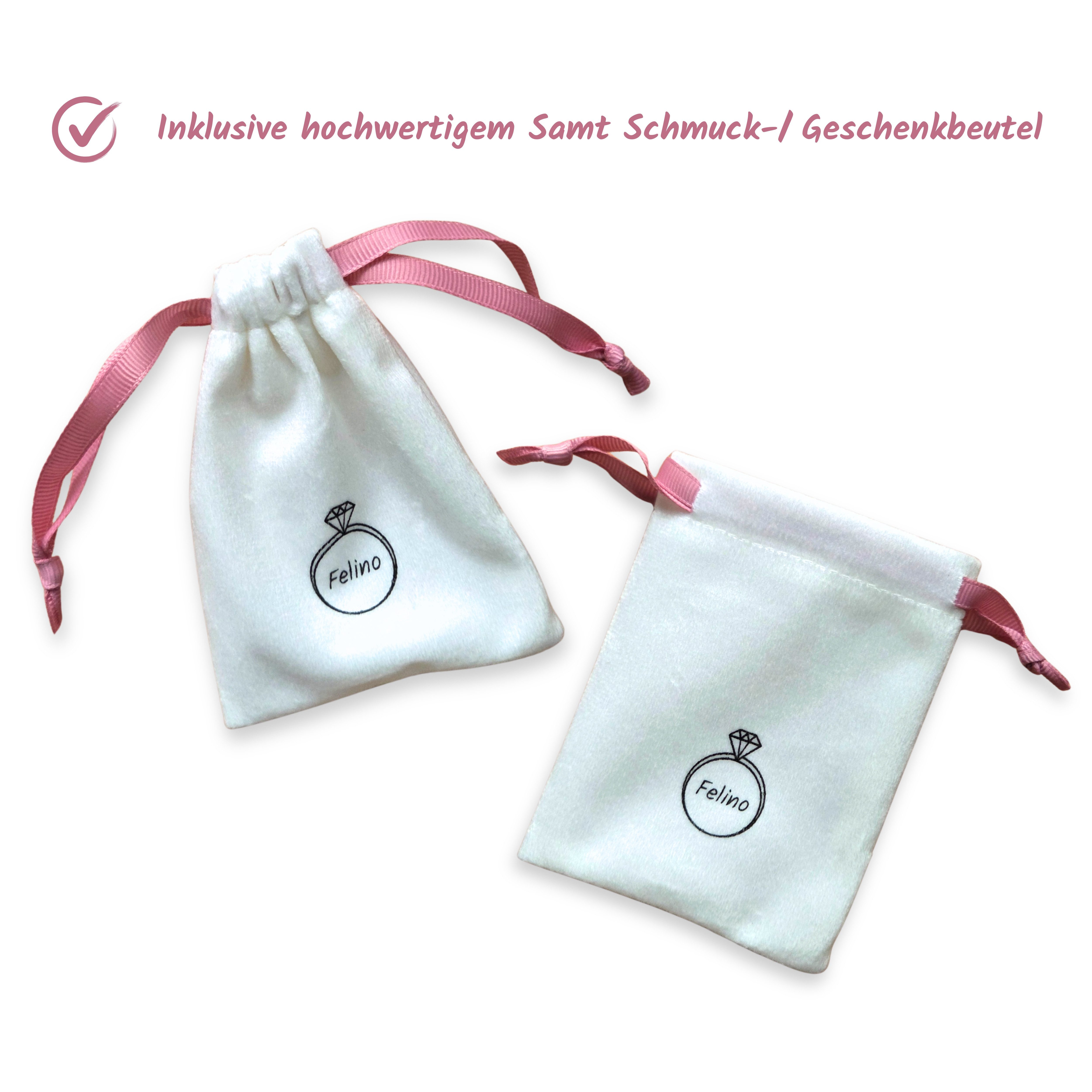 Felino Silberarmband Armband Infinity Damen Frauen Diamanten Unendlich Liebe Ewigkeit (1-tlg., + Schmuckbeutel), 925 Sterling Silber