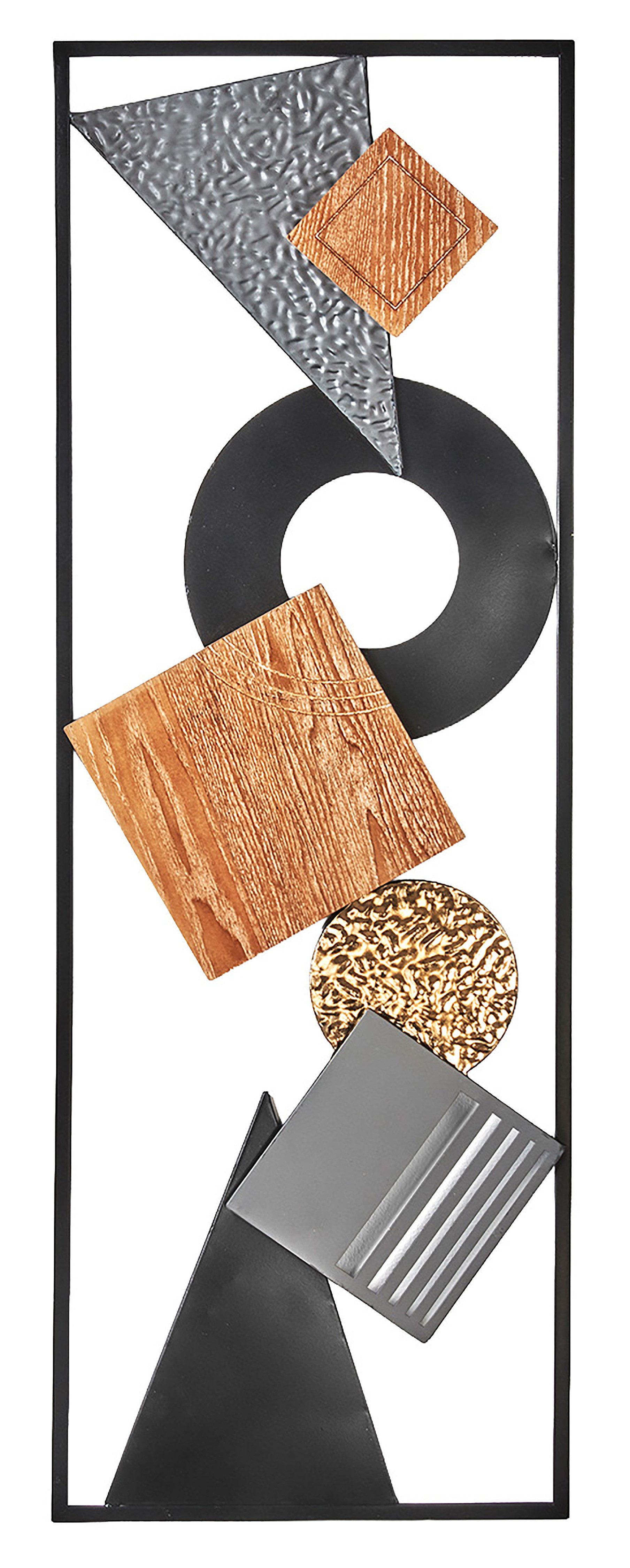 Kobolo Wandbild Metallbild LINES aus Metall, Wohndeko Wanddekoration Wandde günstig online kaufen