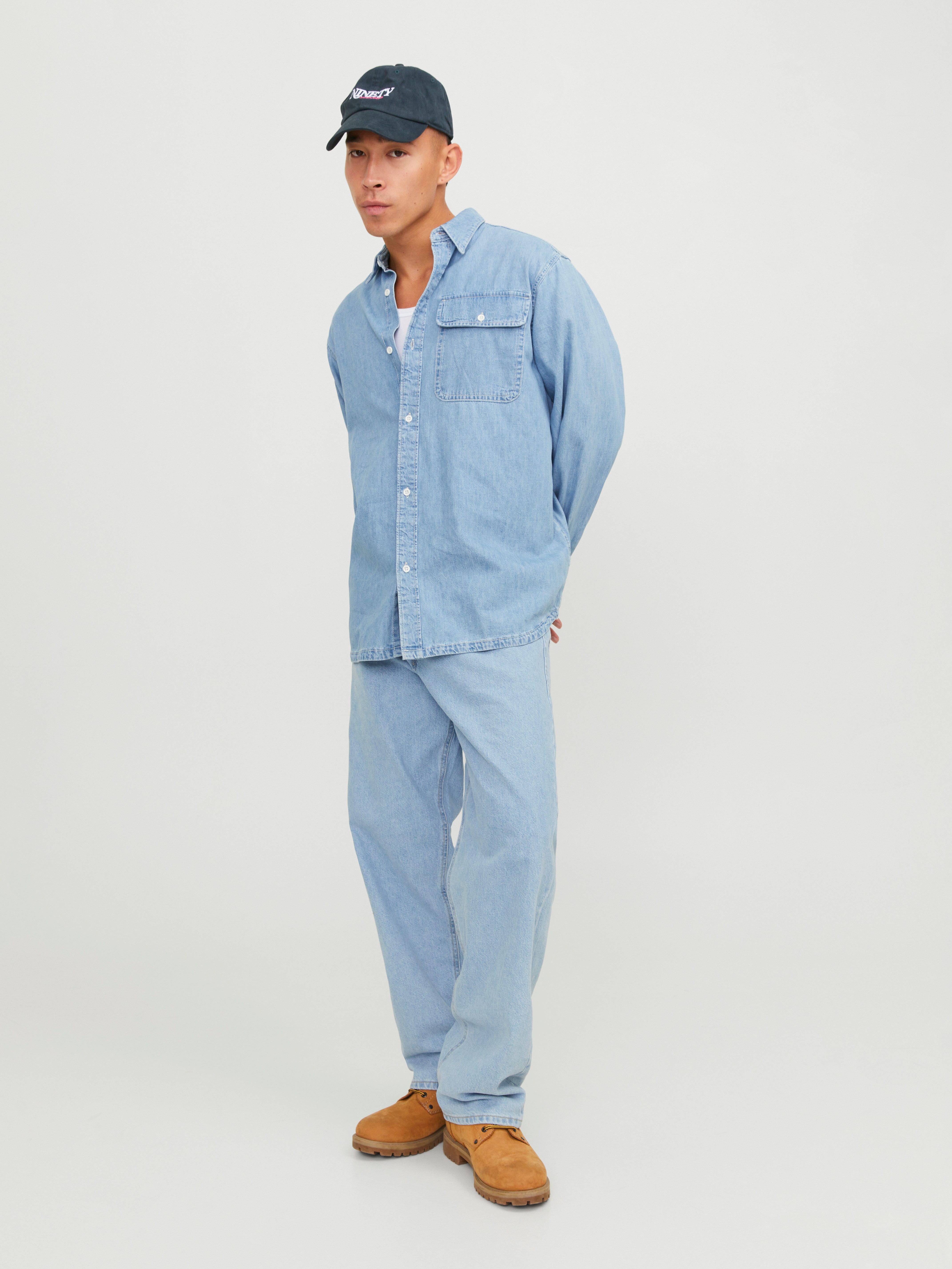 Jack & Jones Relax-fit-Jeans JJIALEX JJORIGINAL SQ 738 Baumwolle, baggy fit