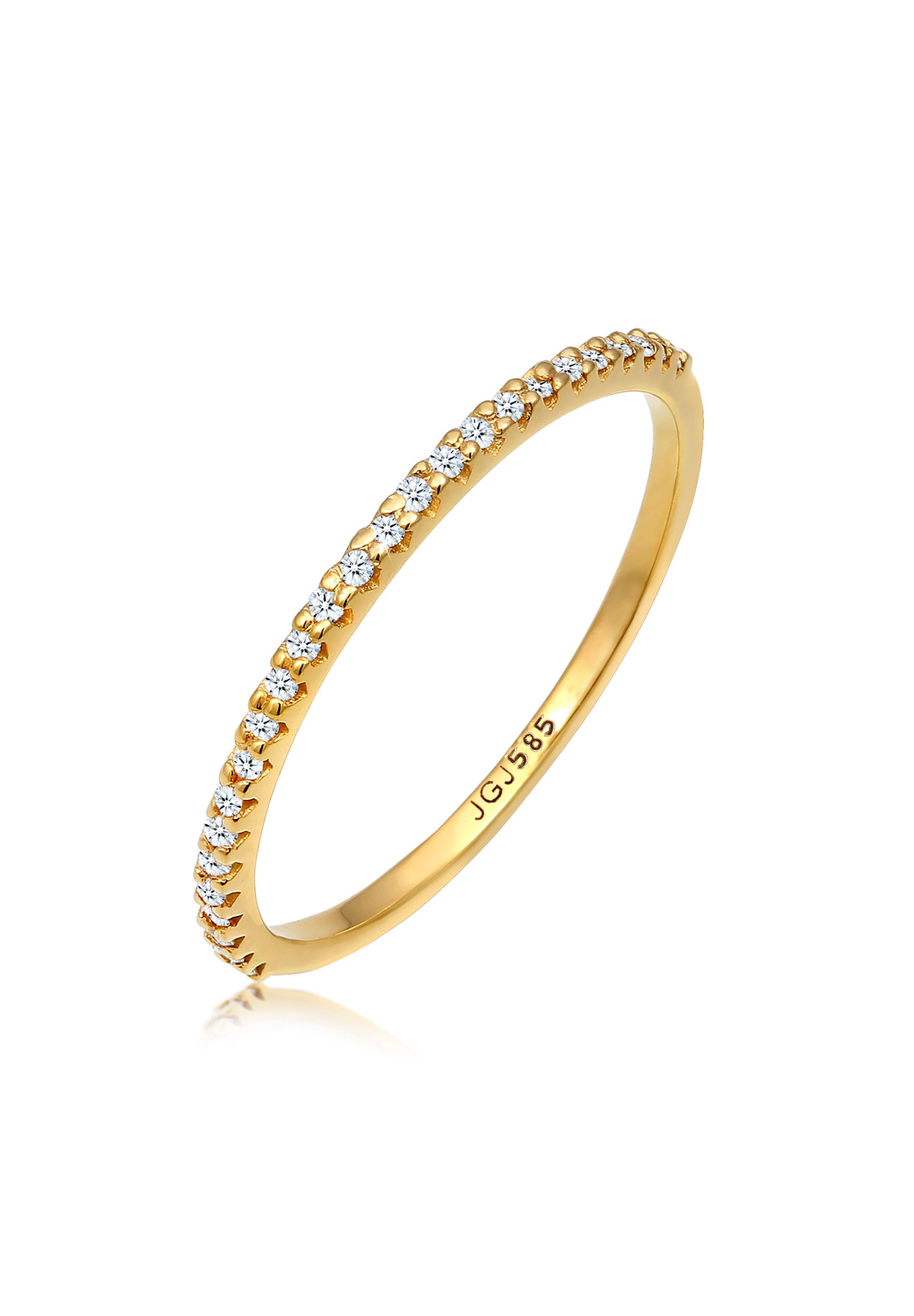 Elli DIAMONDS Diamantring Memoire Diamanten Brillantschliff (0.125 ct) 585 günstig online kaufen
