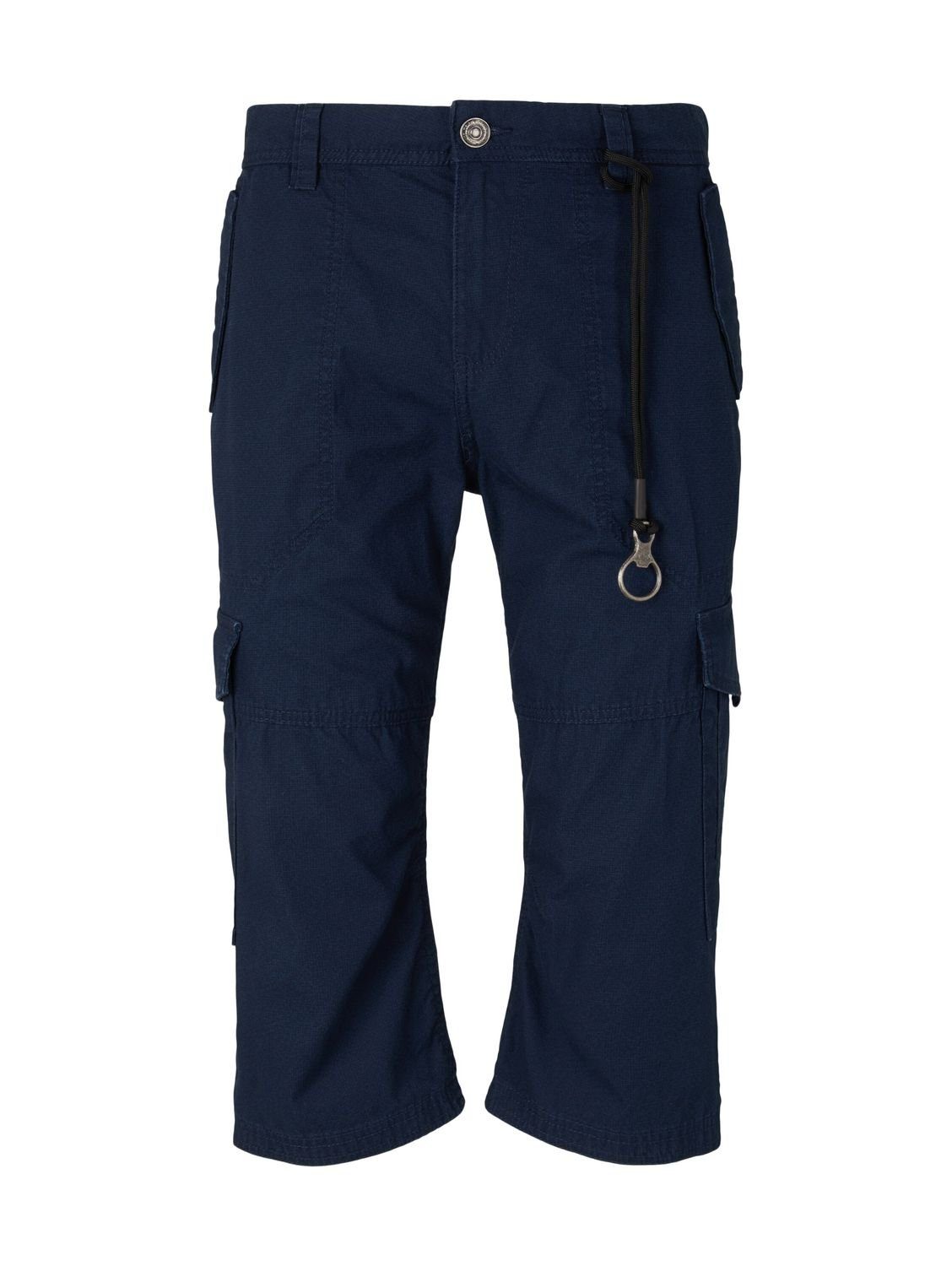 TOM TAILOR Shorts MAX OVERKNEE aus Baumwolle Navy Minimal Design 29122