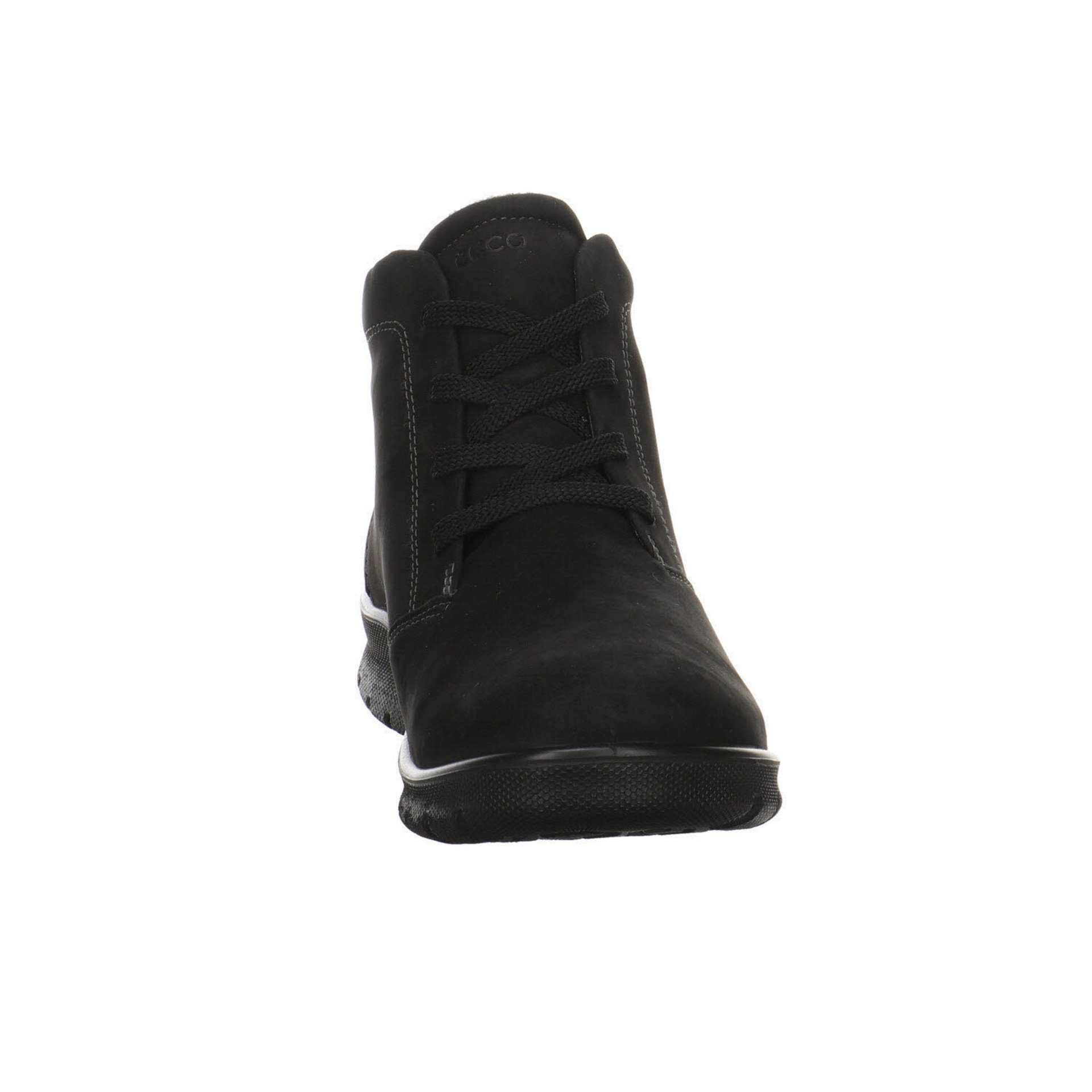 Babett black Boots Stiefeletten Schuhe Damen Ecco Nubukleder Schnürstiefelette
