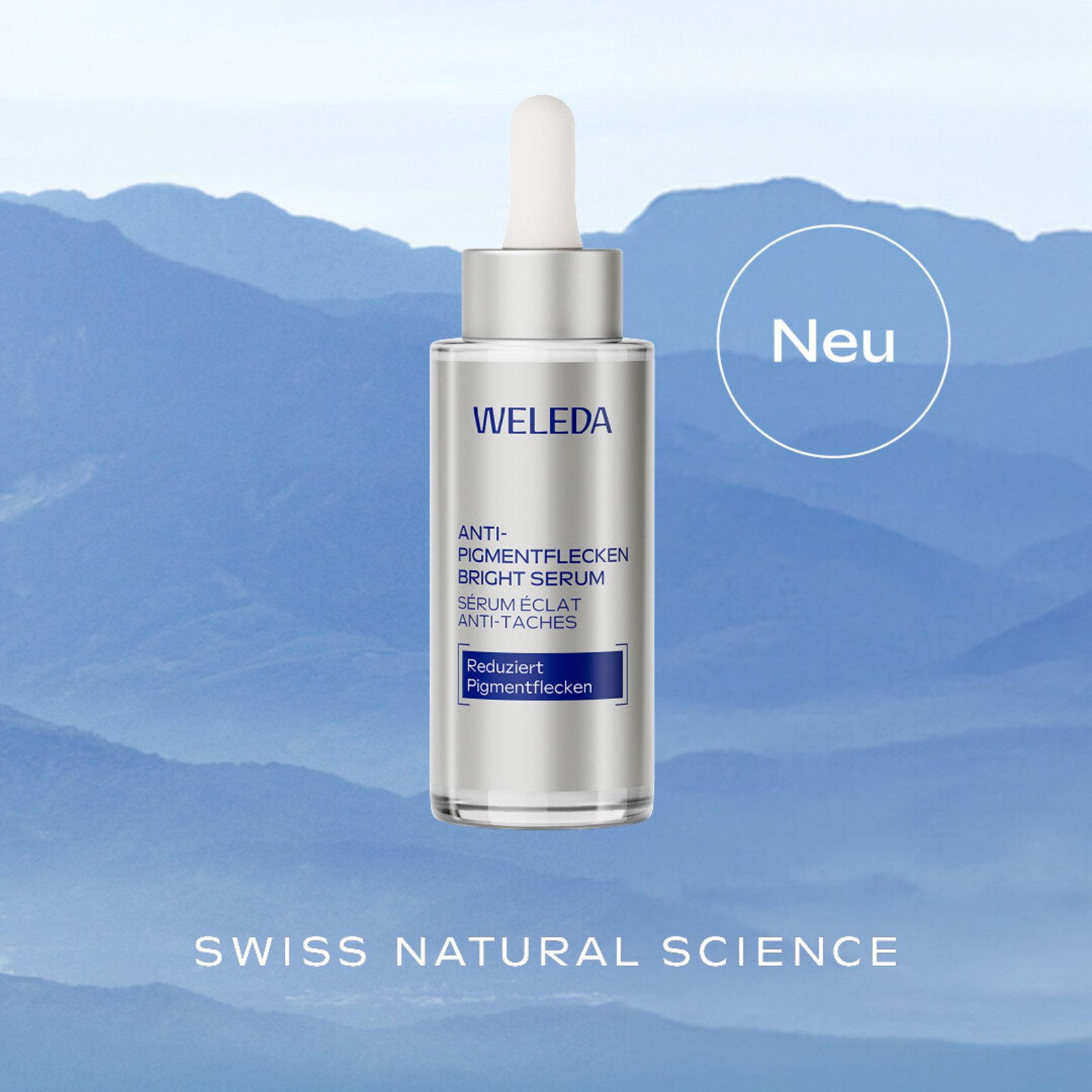 WELEDA Gesichtsserum ANTI-PIGMENTFLECKEN BRIGHT SERUM, weniger Pigmentflecken, mehr Kollagen