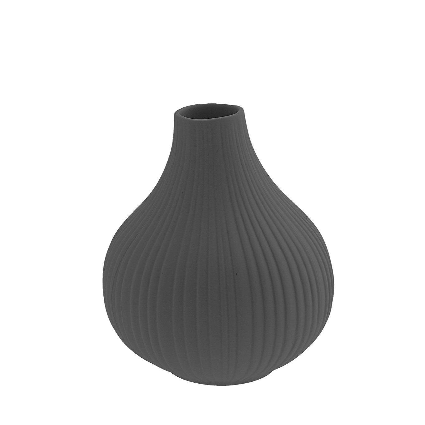 Dekovase Storefactory Vase EKENAS S anthrazit, Ø 7x9 cm