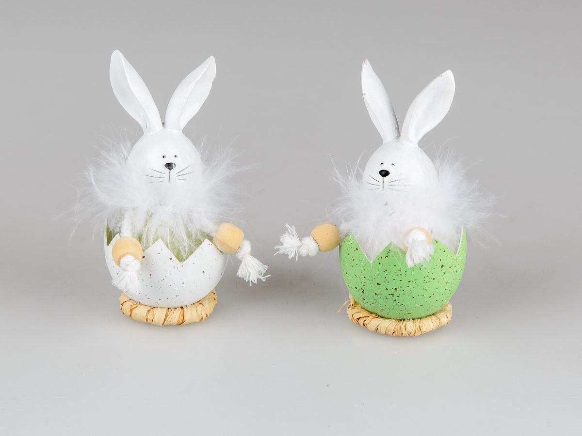 formano Osterhase Пасхальный зайчики 2er Set Hasen im Ei Set Osterdekoration Ostern Geschenkidee