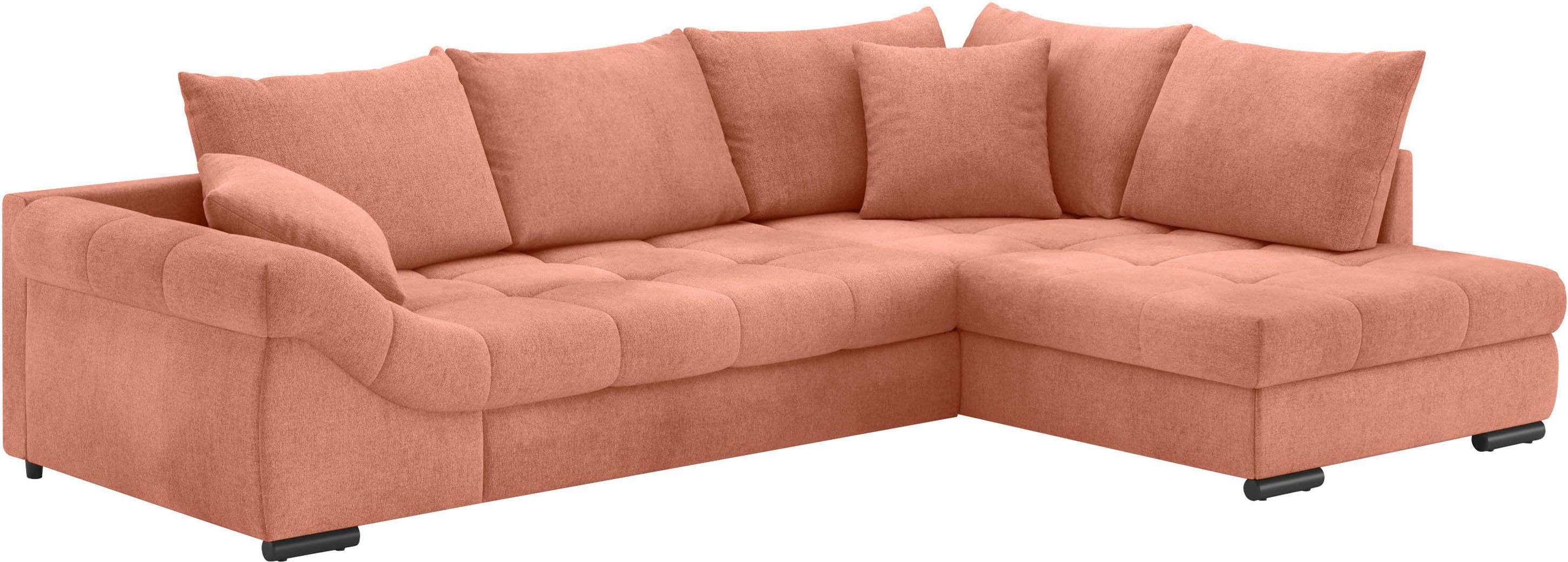 Mr. Couch Ecksofa Всеgro, L-Form, mit Hochschläfer-Bettauszug, wahlweise mit Kaltschaum