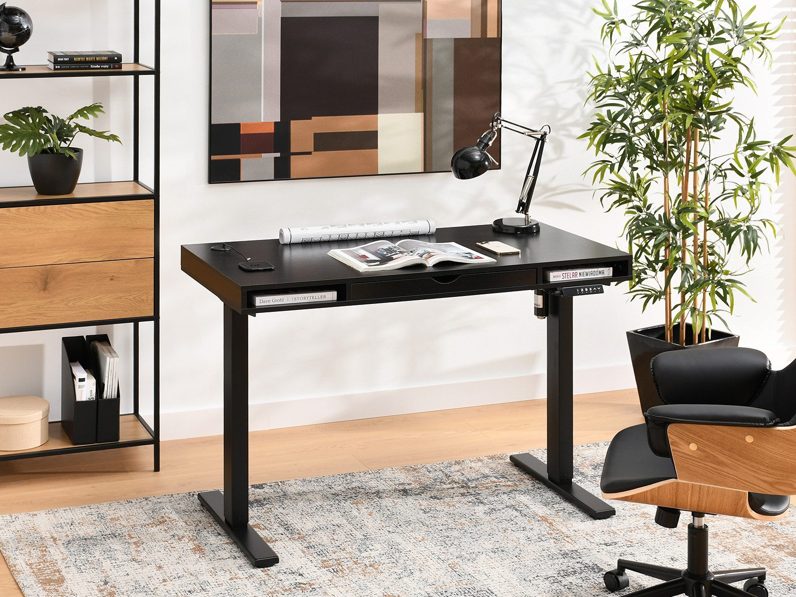 Compleo Schreibtisch höhenverstellbarer schreibtisch mit Schublade OTTSO – Bild 2 von 5