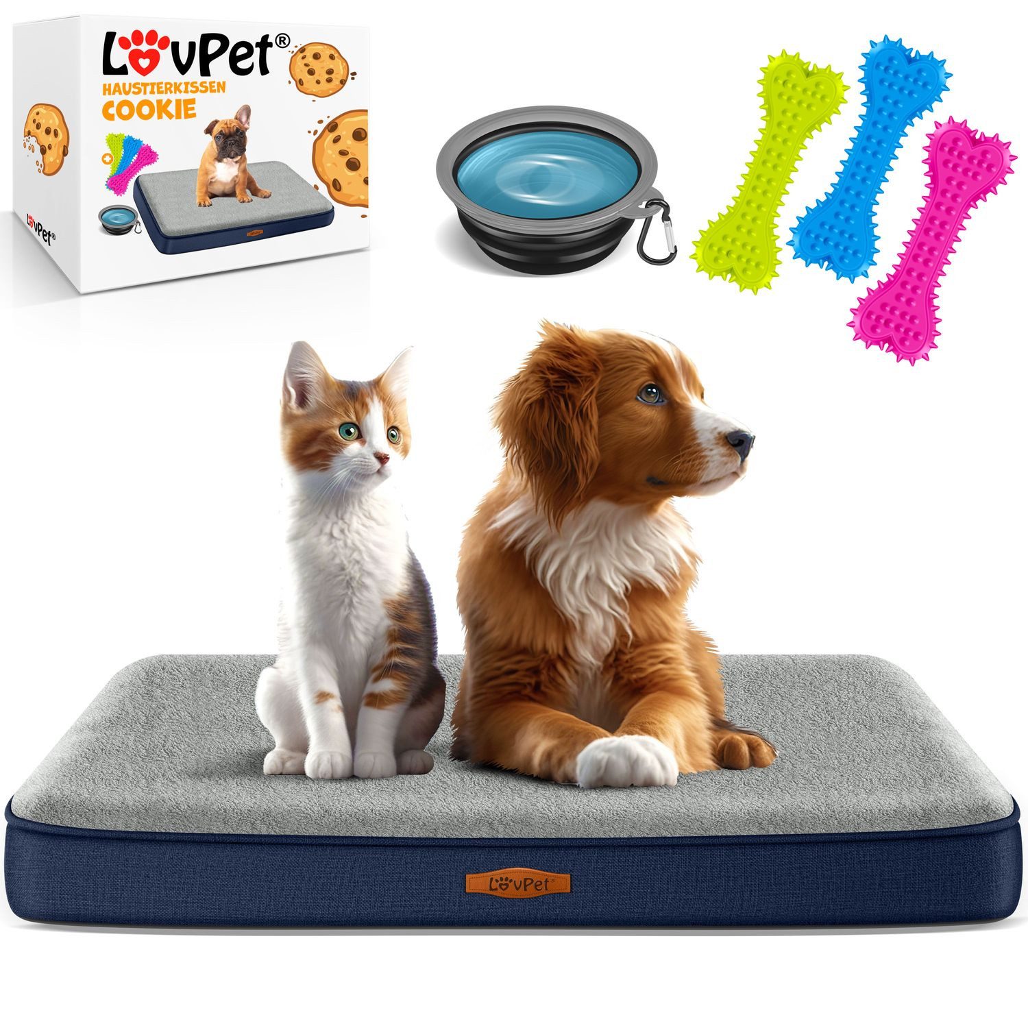 Lovpet Tierbett, Hundebett orthopädisches Hundekissen Hundekorb günstig online kaufen