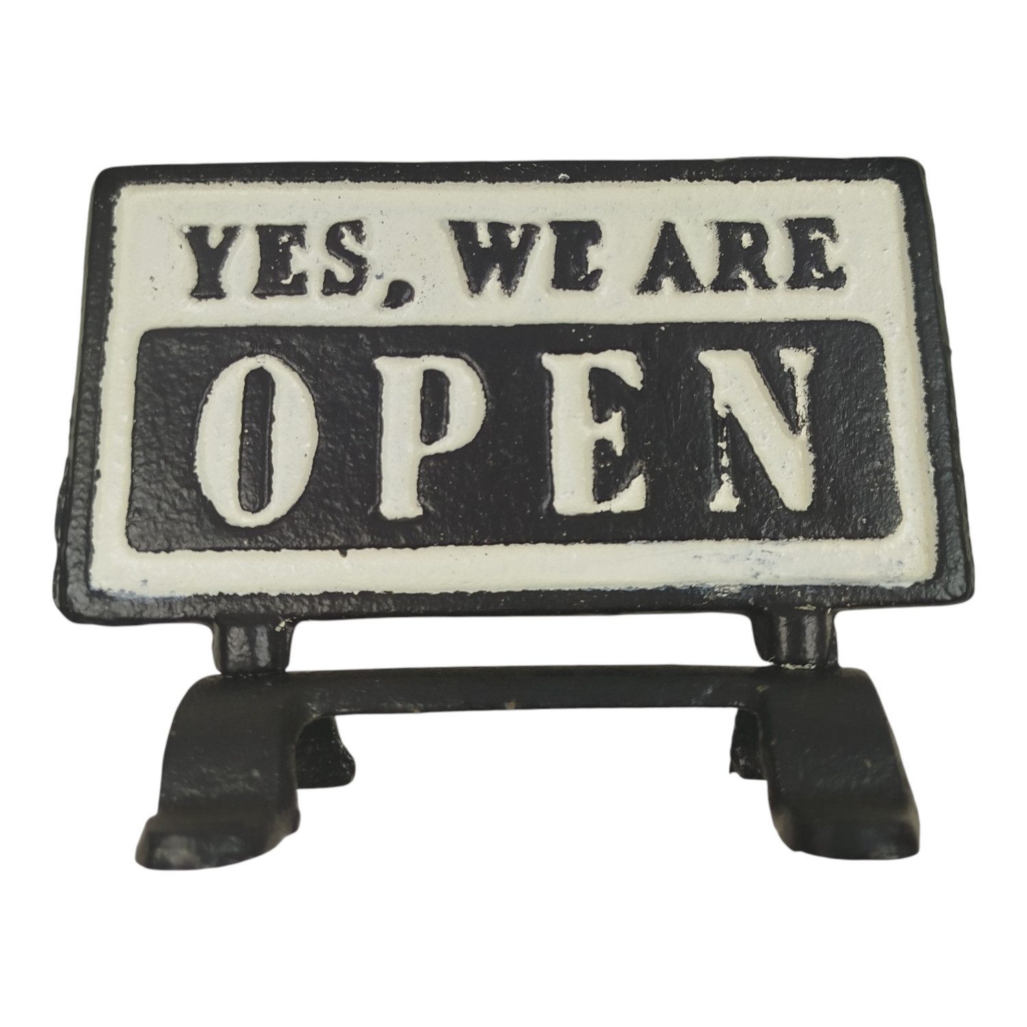 FTWdesign Metallschild Open-Closed Wendeschild aus Gusseisen