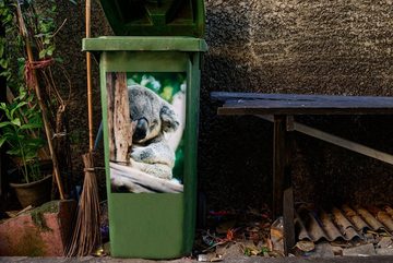 MuchoWow Wandsticker Koala - Tier - Baum (1 St), Mülleimer-aufkleber, Mülltonne, Sticker, Container, Abfalbehälter