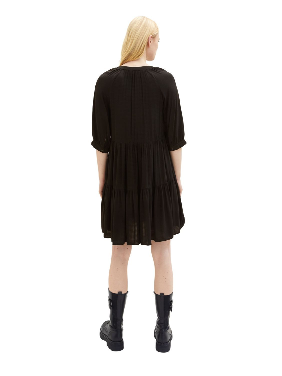 TOM TAILOR Denim Sommerkleid DOBBY BABYDOLL aus Viskose