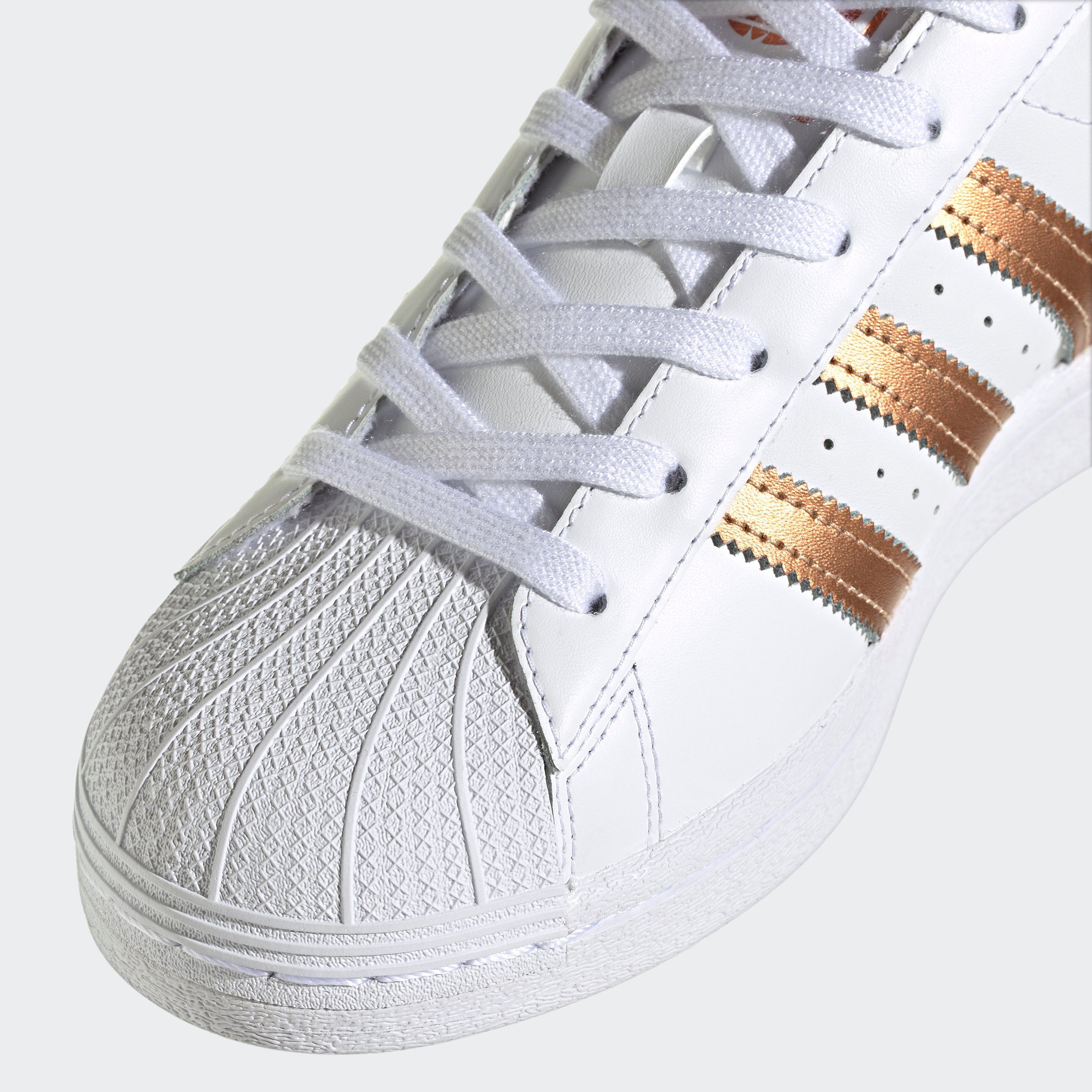 / Sneaker adidas White Cloud Originals / Core Copper SUPERSTAR Metallic Black