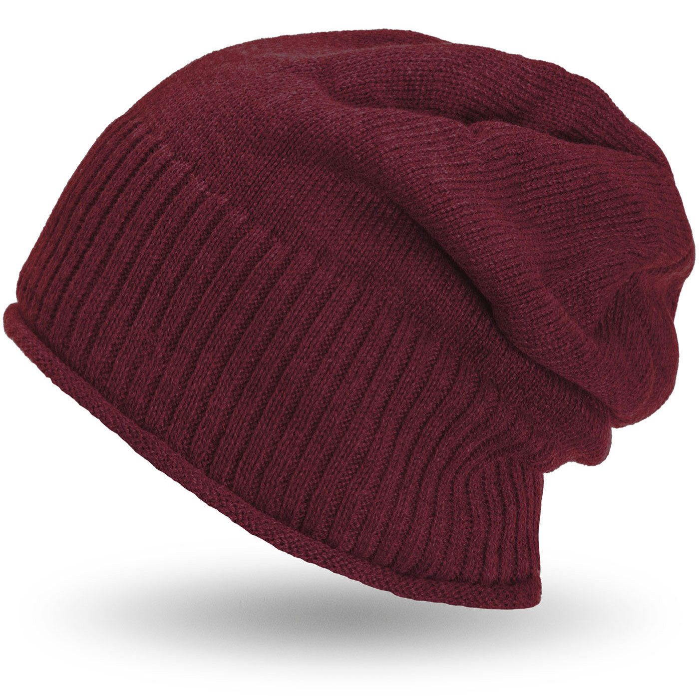 compagno Strickmütze (1-St) Gefütterte Wintermütze für Herren und Damen Mütze Beanie Haube