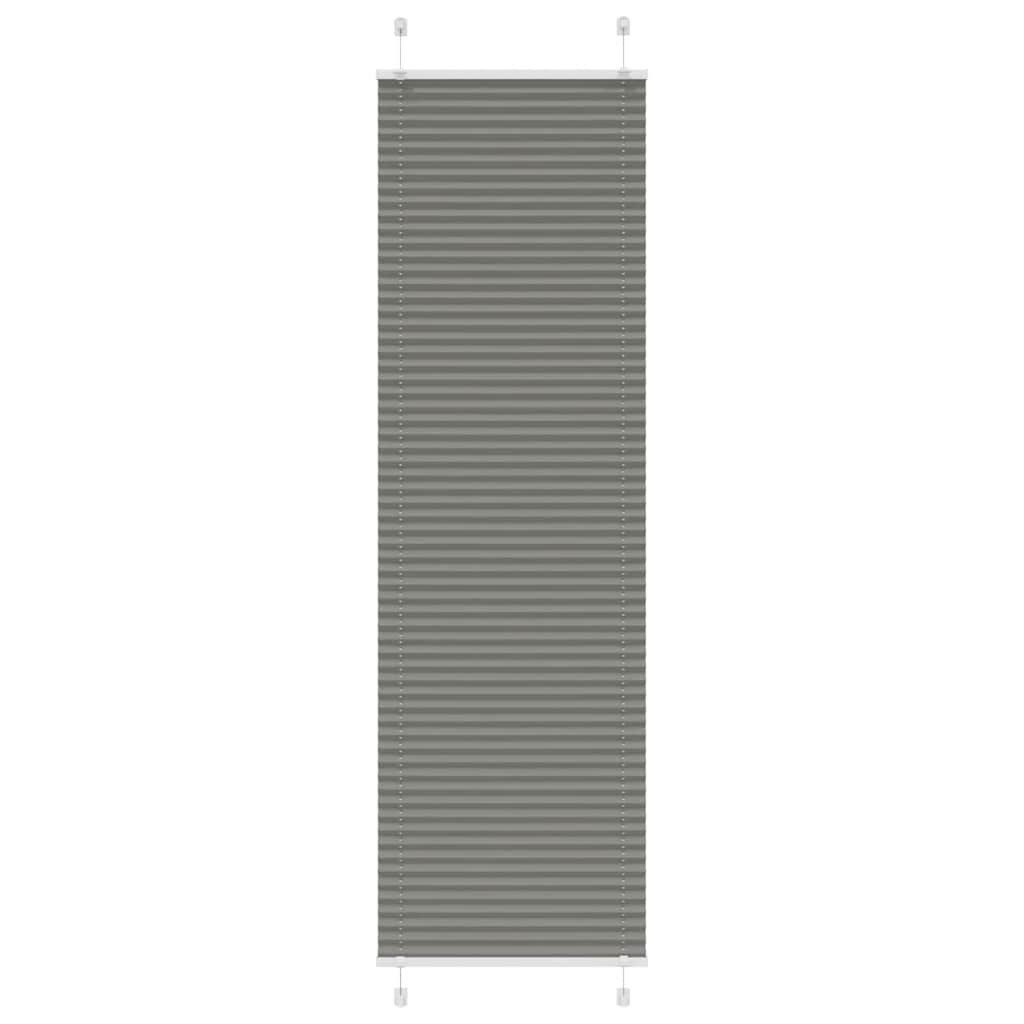 vidaXL Jalousie 60 x 200 cm Plissee Anthrazit 60x200 cm Stoffbreite 59,4 cm Polyester