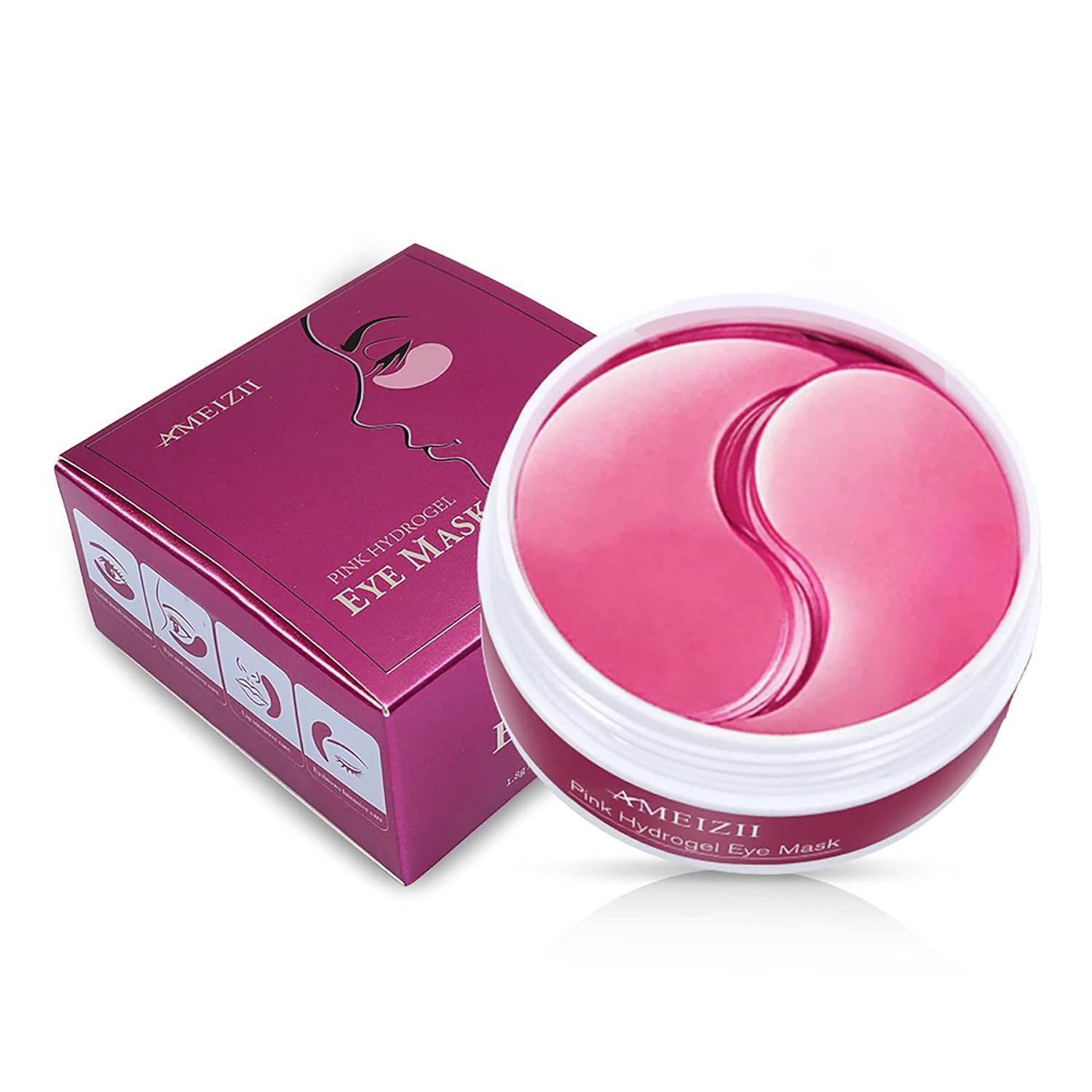 Augenpads Anti Aging Kollagen Gel Augenpads Anti-Falten Feuchtigkeit 60 Stück