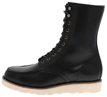 Sendra Boots MILLES CUNA HIGH Schwarz Stiefelette Rahmengenähte Moc-Toe Schnürstiefel