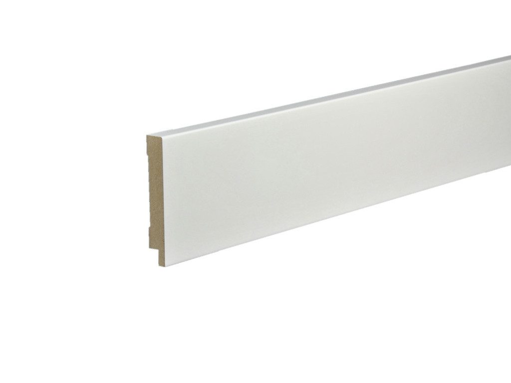 PROFI Sockelleiste Sockelleiste Topline MDF lackiert uni weiß, L: 250 cm