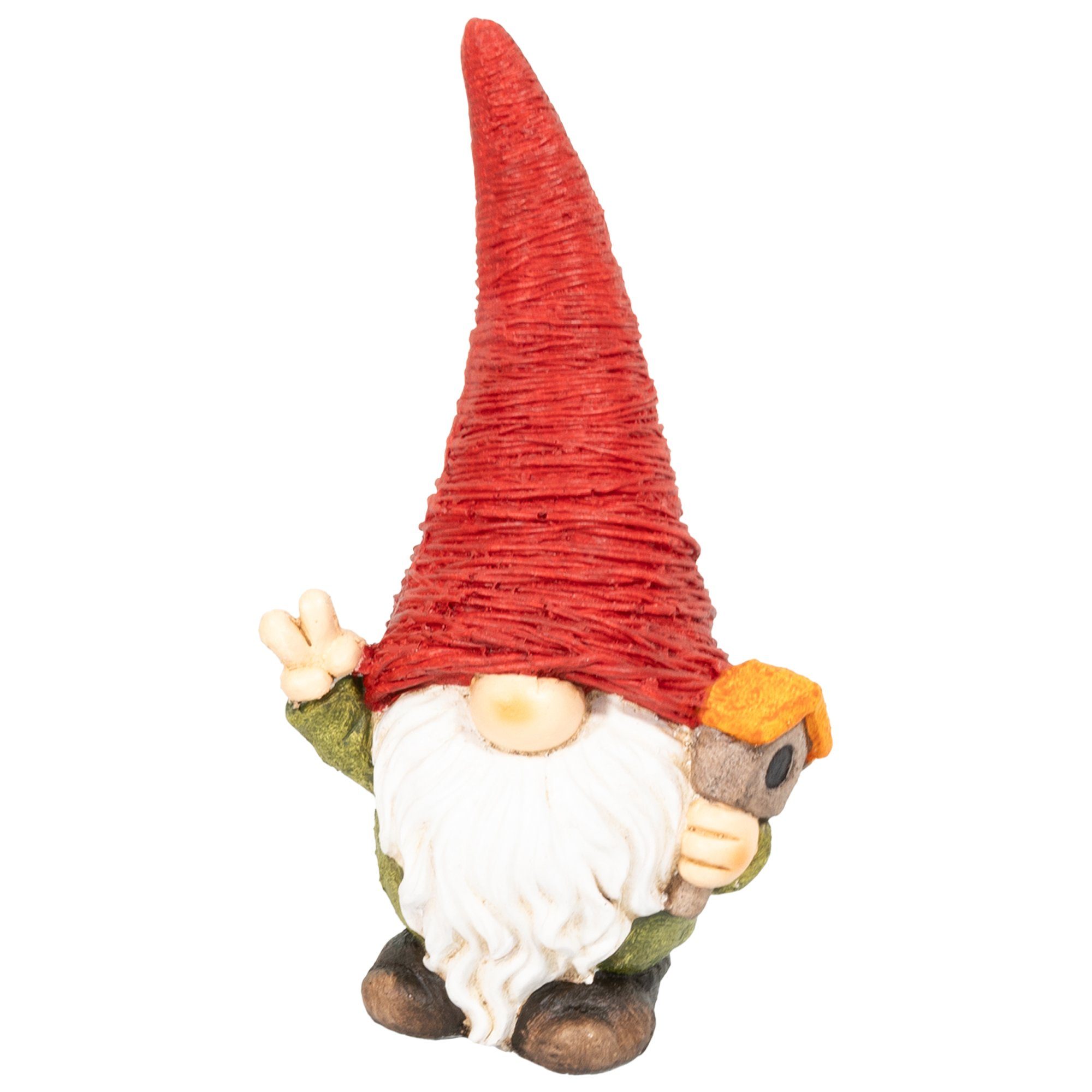 Lemodo Wichtel Gnome aus Magnesia, Gartendeko für Innen und Außen rot