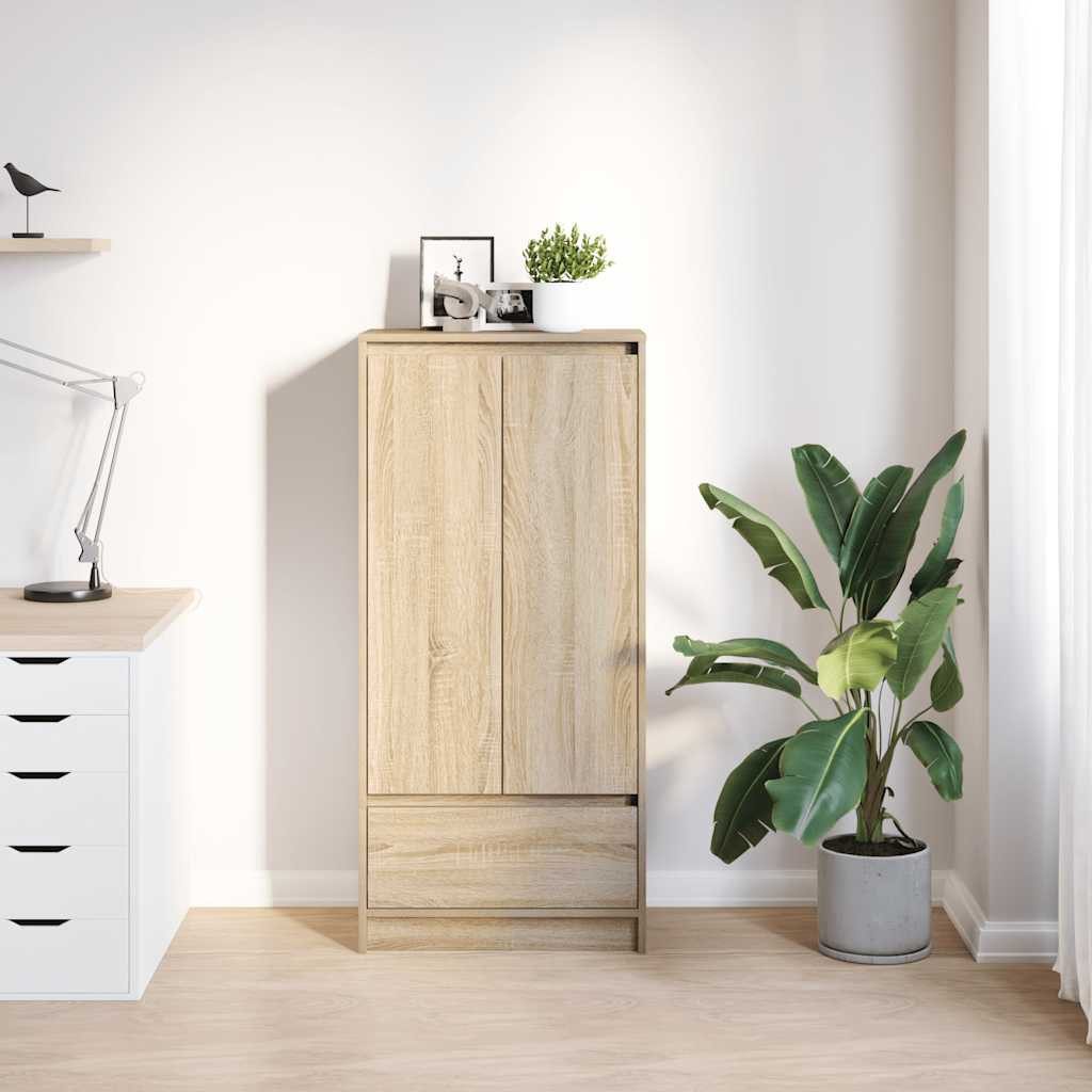 vidaXL Sideboard Schrank mit Schublade Sonoma-Eiche günstig online kaufen