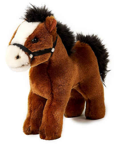 Uni-Toys Kuscheltier Pferd - mit/ohne Sattel und Steigbügel - 23 cm - Plüsch, Plüschtier, zu 100 % recyceltes Füllmaterial