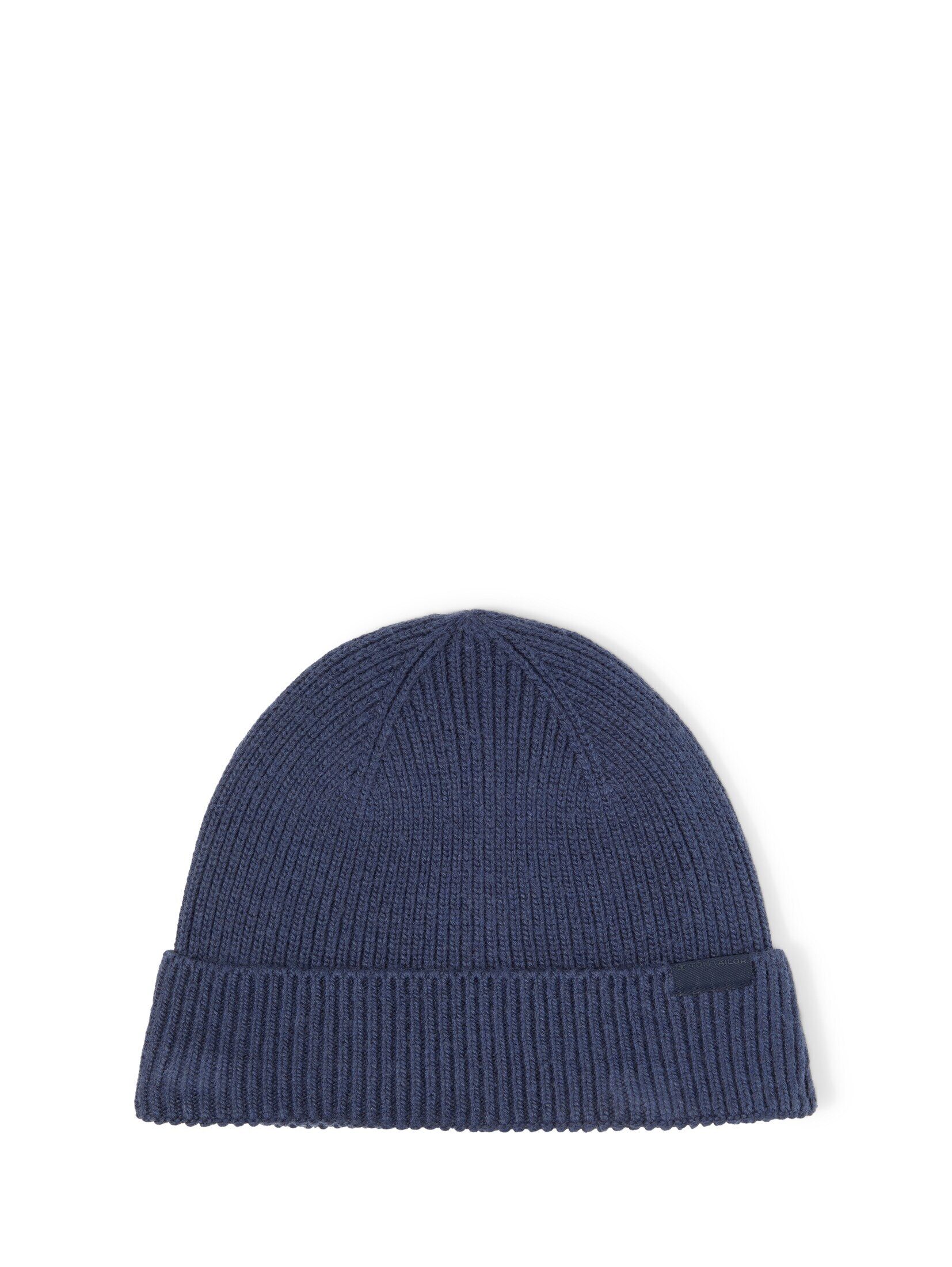 TOM TAILOR Beanie Accessoire Beanie Mütze mit Wollanteil