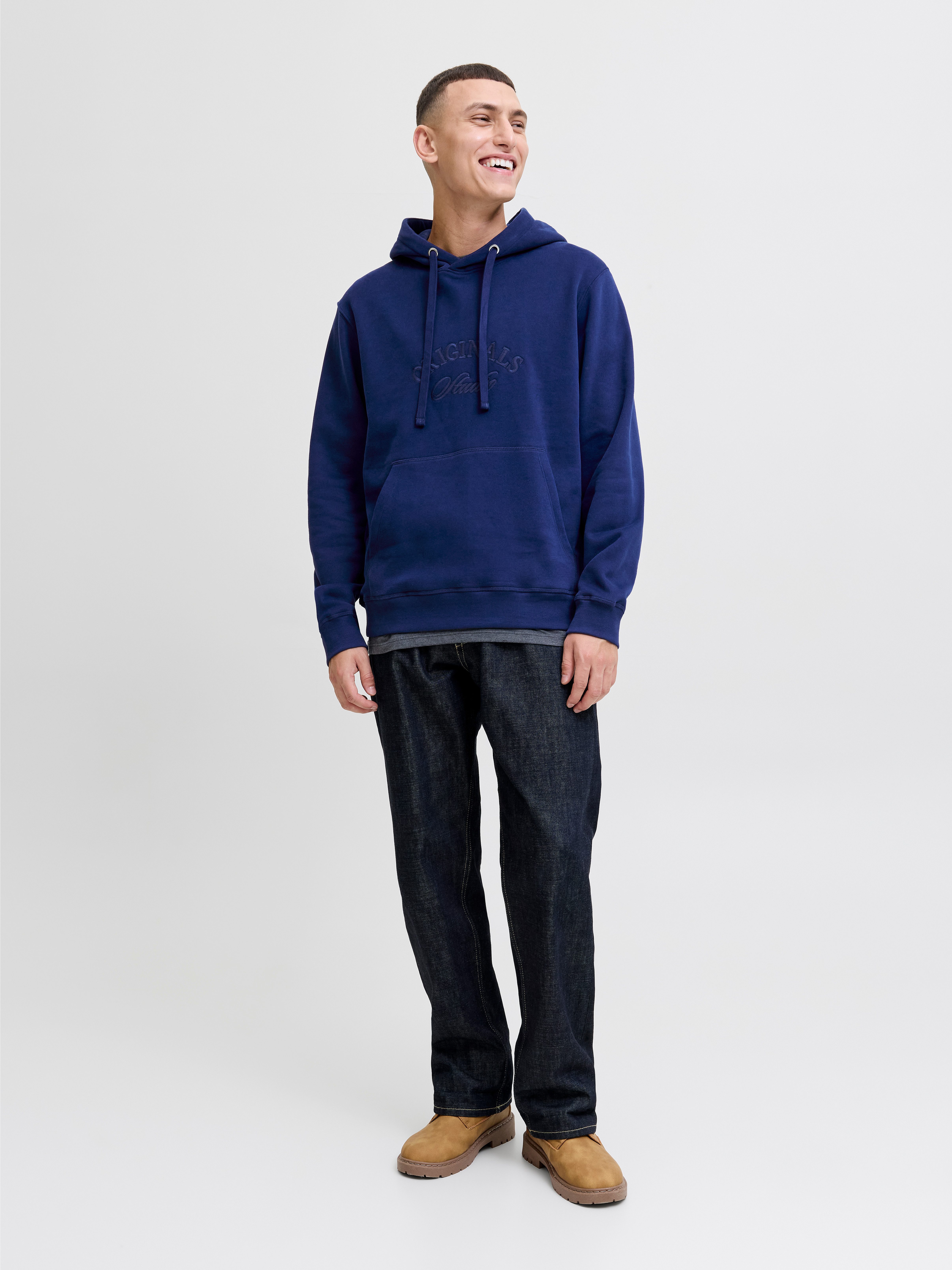 Jack & Jones Kapuzensweatshirt JORBLEECKER BRANDING SWEAT HOOD BF