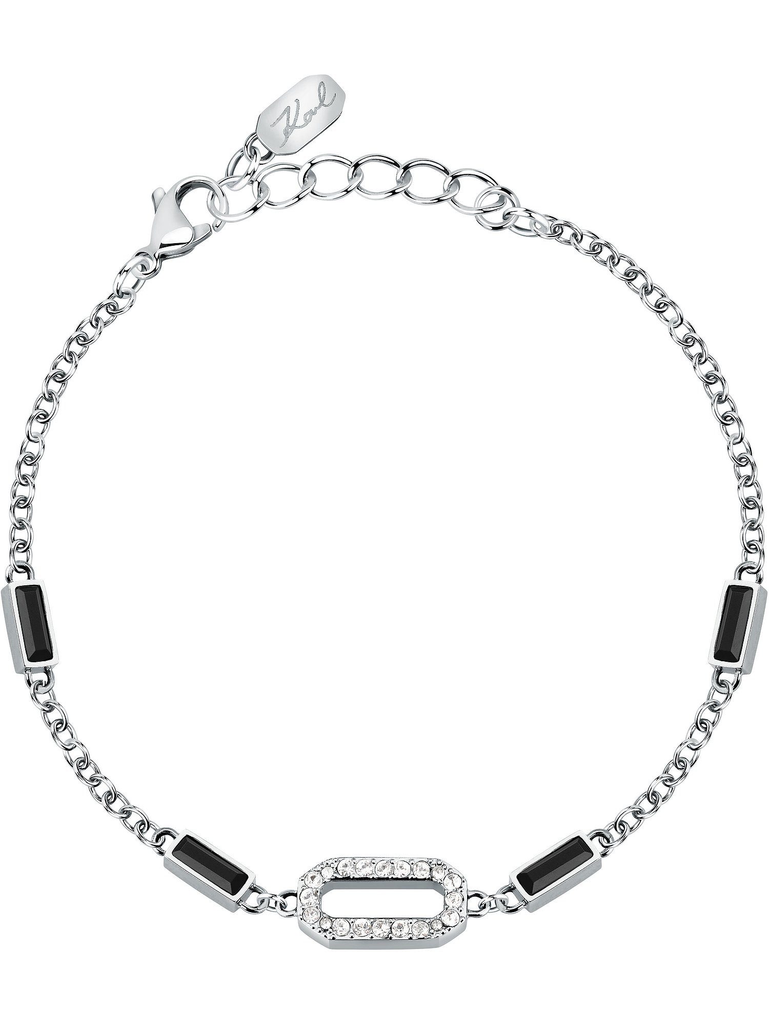 KARL LAGERFELD Armband Karl Lagerfeld Damen-Armband Edelstahl 4 Kristall