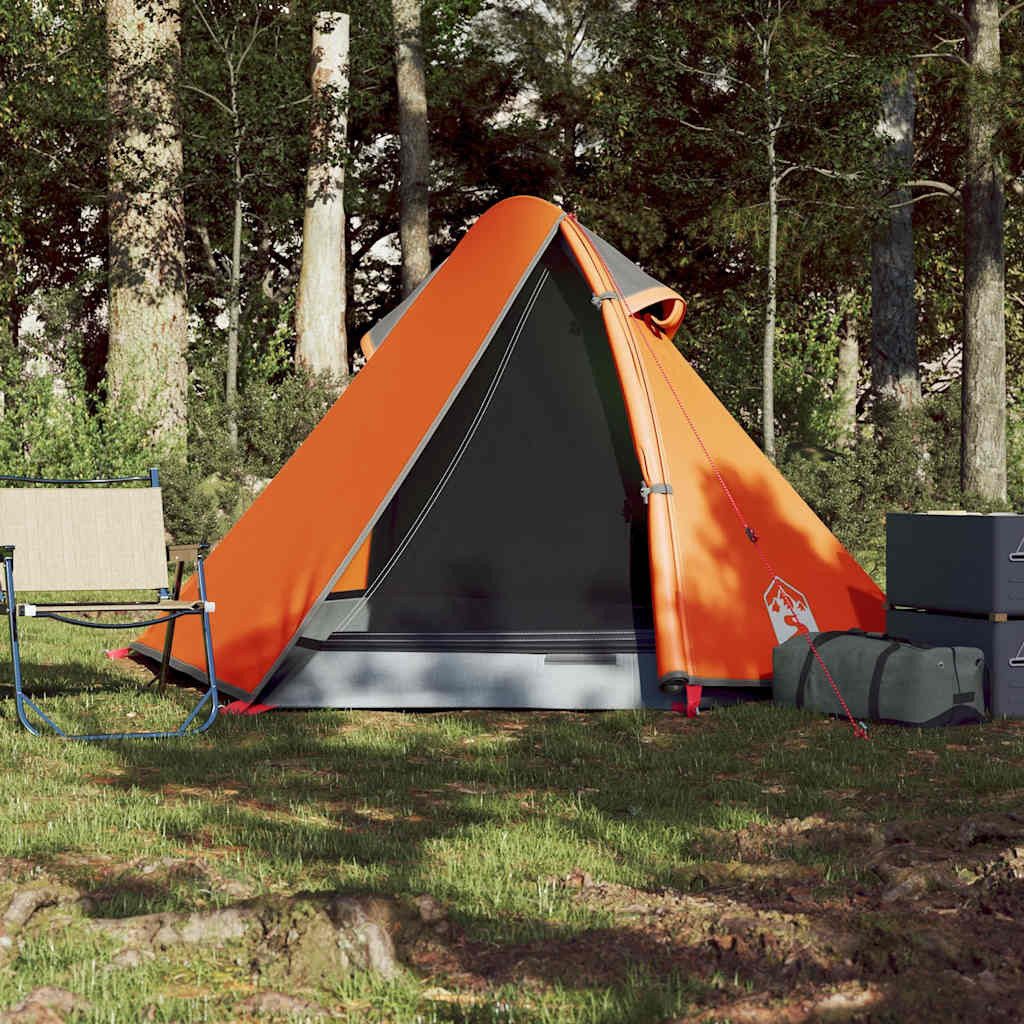 vidaXL Kuppelzelt Kuppel-Campingzelt 2 Personen Grau günstig online kaufen