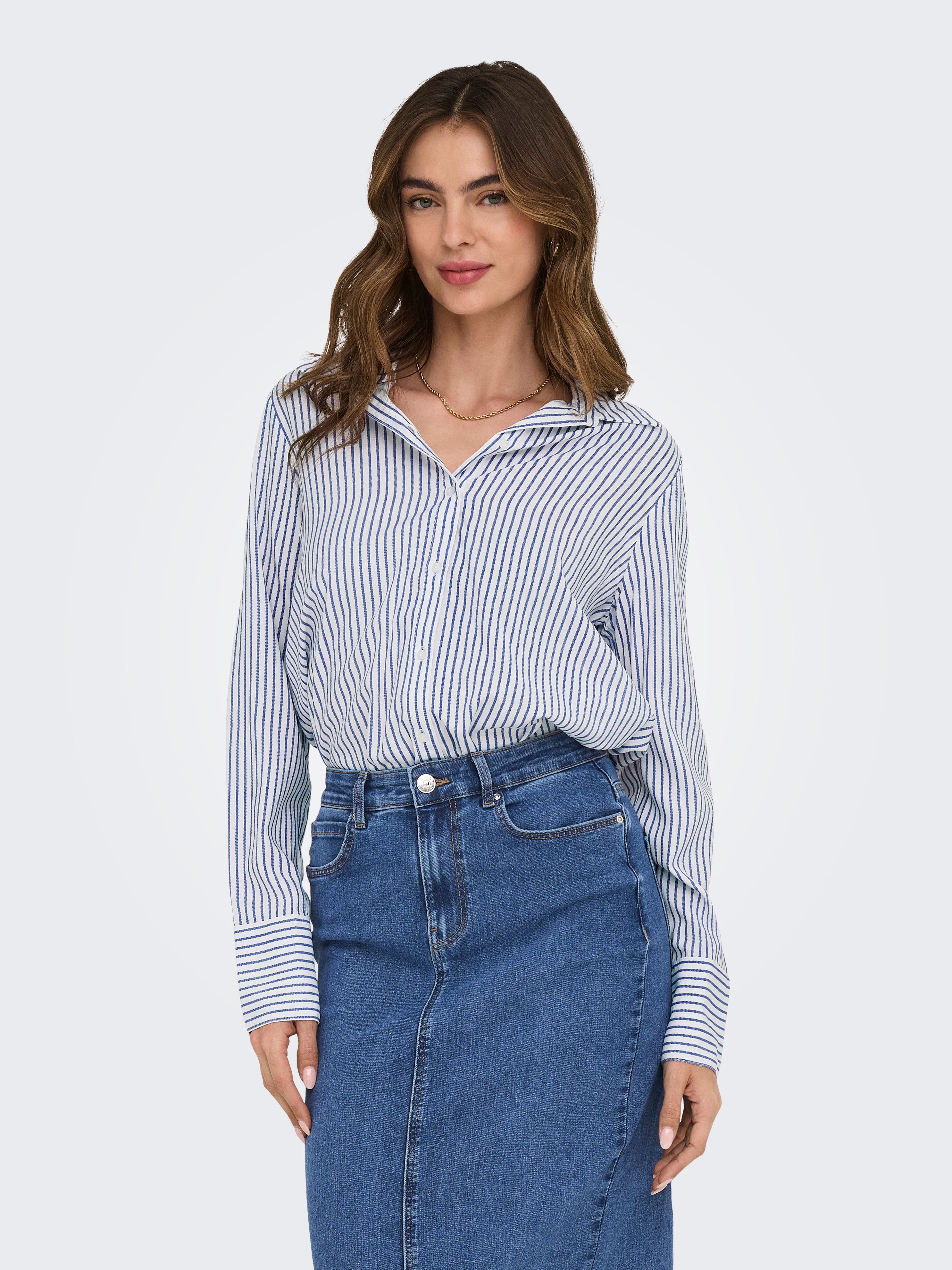 ONLY Hemdbluse ONLBERIT LIFE L/S SHIRT WVN