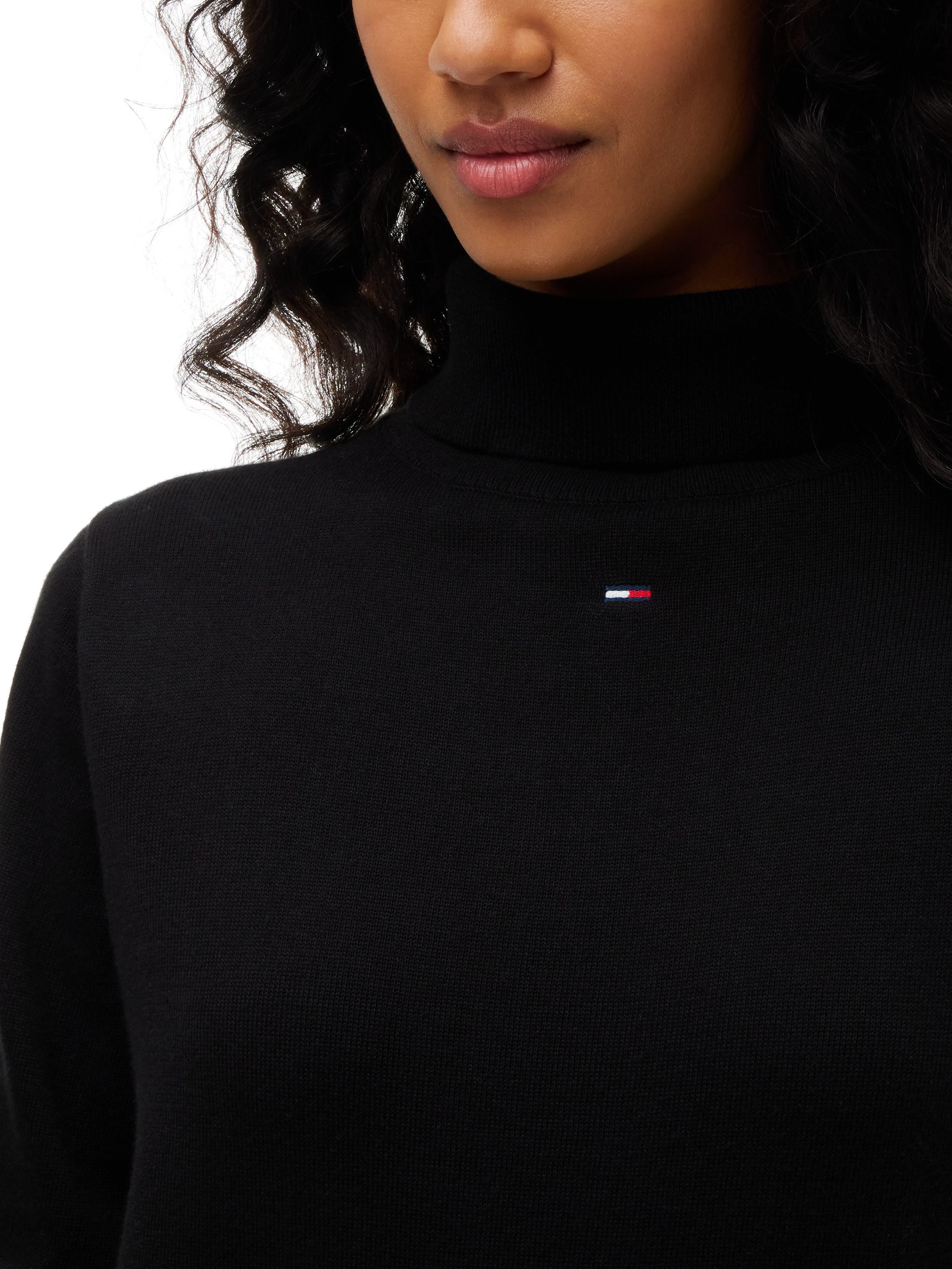 Tommy Jeans Sweatkleid TJW ESS TURTLENECK SWEATER DRESS Baumwolle