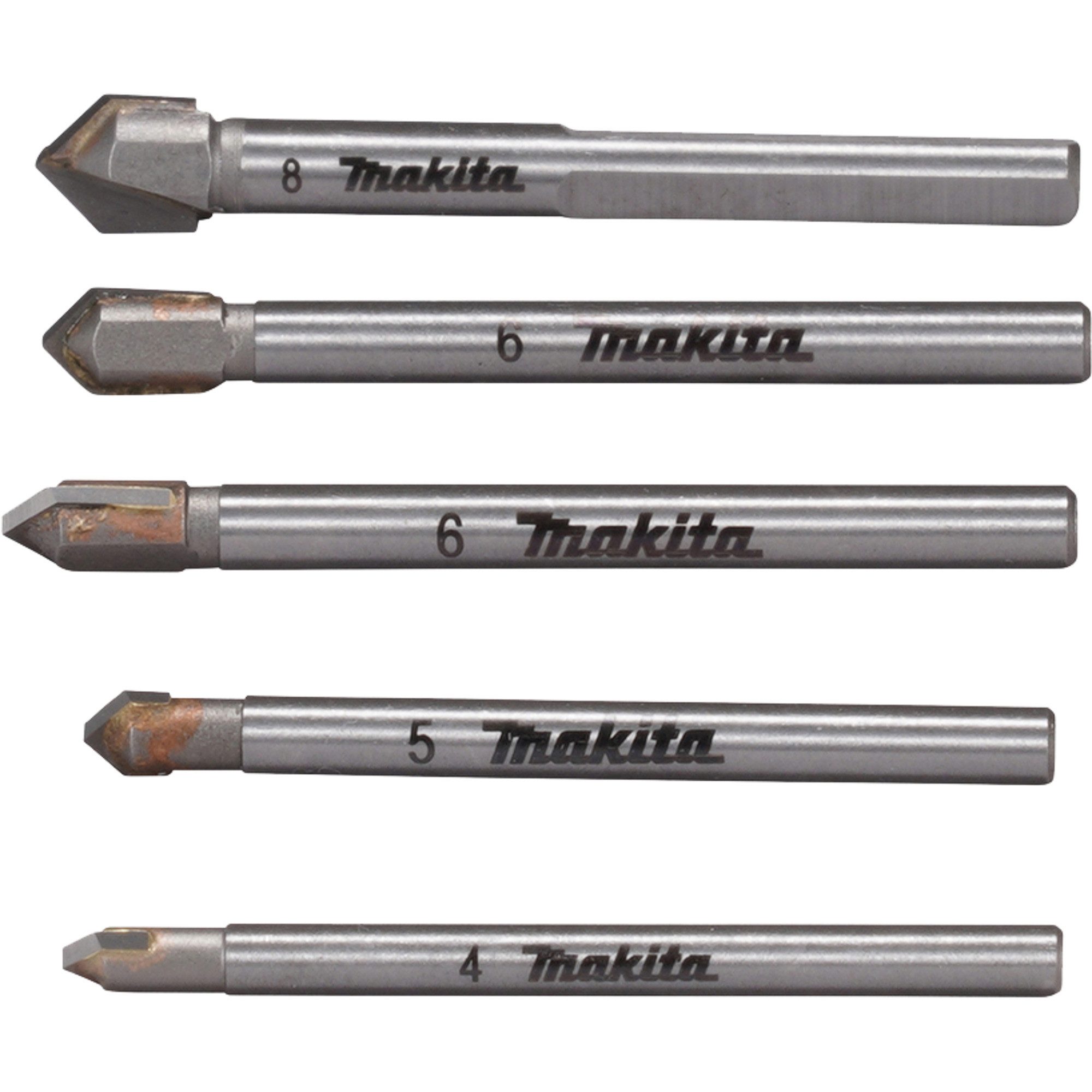 Makita Bohrer- und Bitset Makita Glas- und Fliesenbohrer-Satz 5-teilig