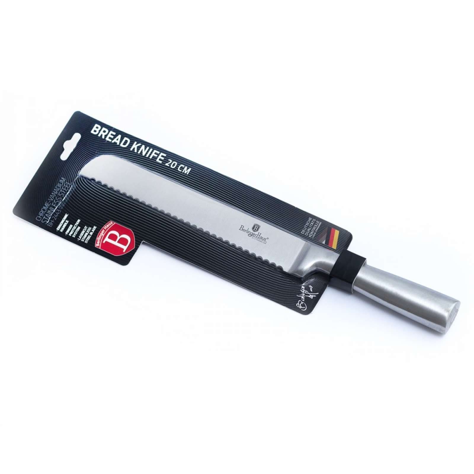 Berlinger Haus Allzweckmesser Rostfreier Edelstahl, Brotmesser 20cm