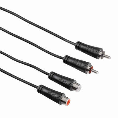 Hama 3m Cinch-Kabel Audio Verlängerungskabel Audio-Kabel, Cinch, Cinch (300 cm), 2x RCA Cinch-Stecker auf Cinch-Kupplung für HiFi Audio, CD-Player etc.