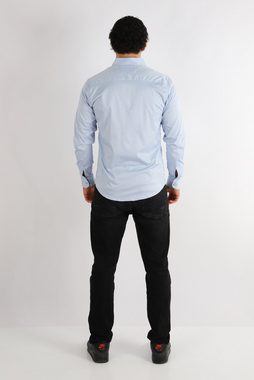 Megaman Jeans Langarmhemd Premium Herren Hemd - Elegant und Sportlich