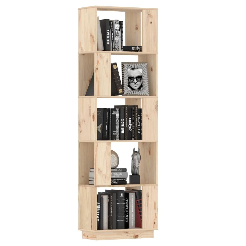 51x25x163,5 cm Bücherregal Kiefer Bücherregal/Raumteiler Massivholz furnicato