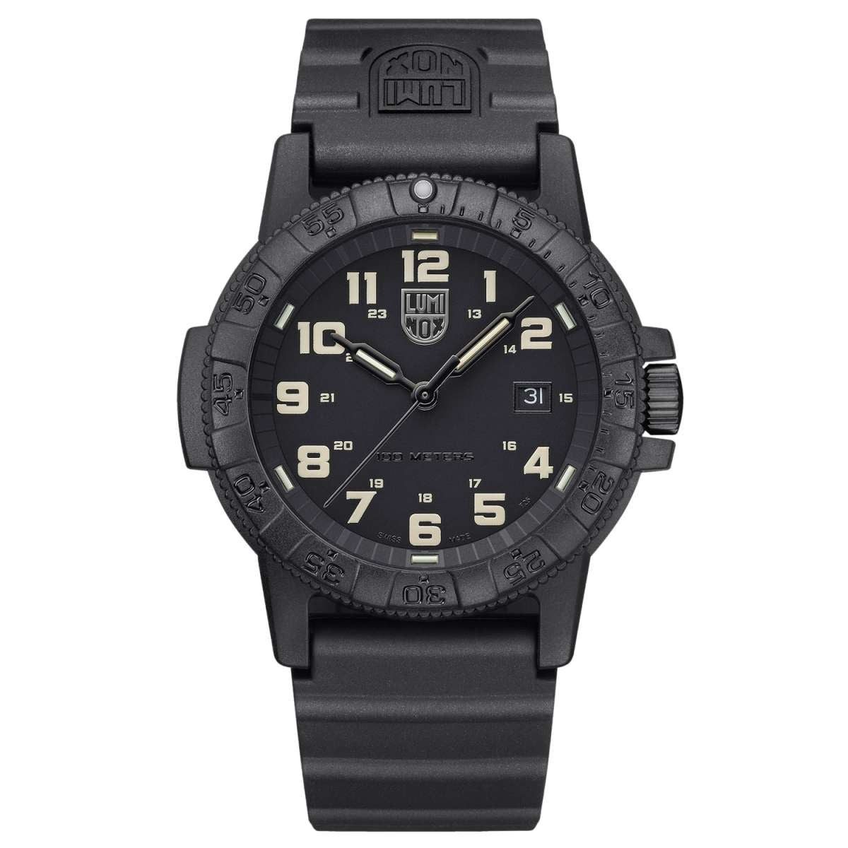 Luminox Quarzuhr XS.0330, für Herren-Uhr Leatherback Sea Turtle Giant Schwarz/Sandfarben