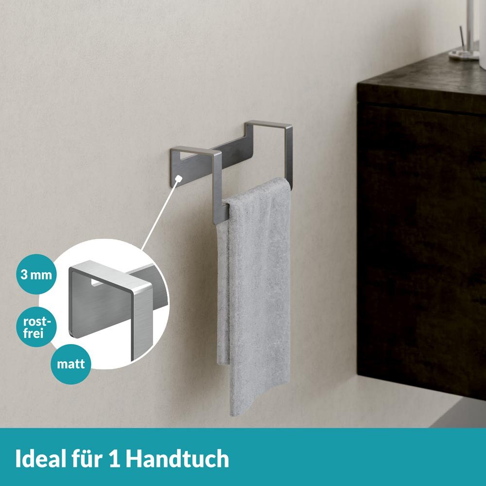 WEISSENSTEIN Handtuchring Handtuchhalter ohne Bohren