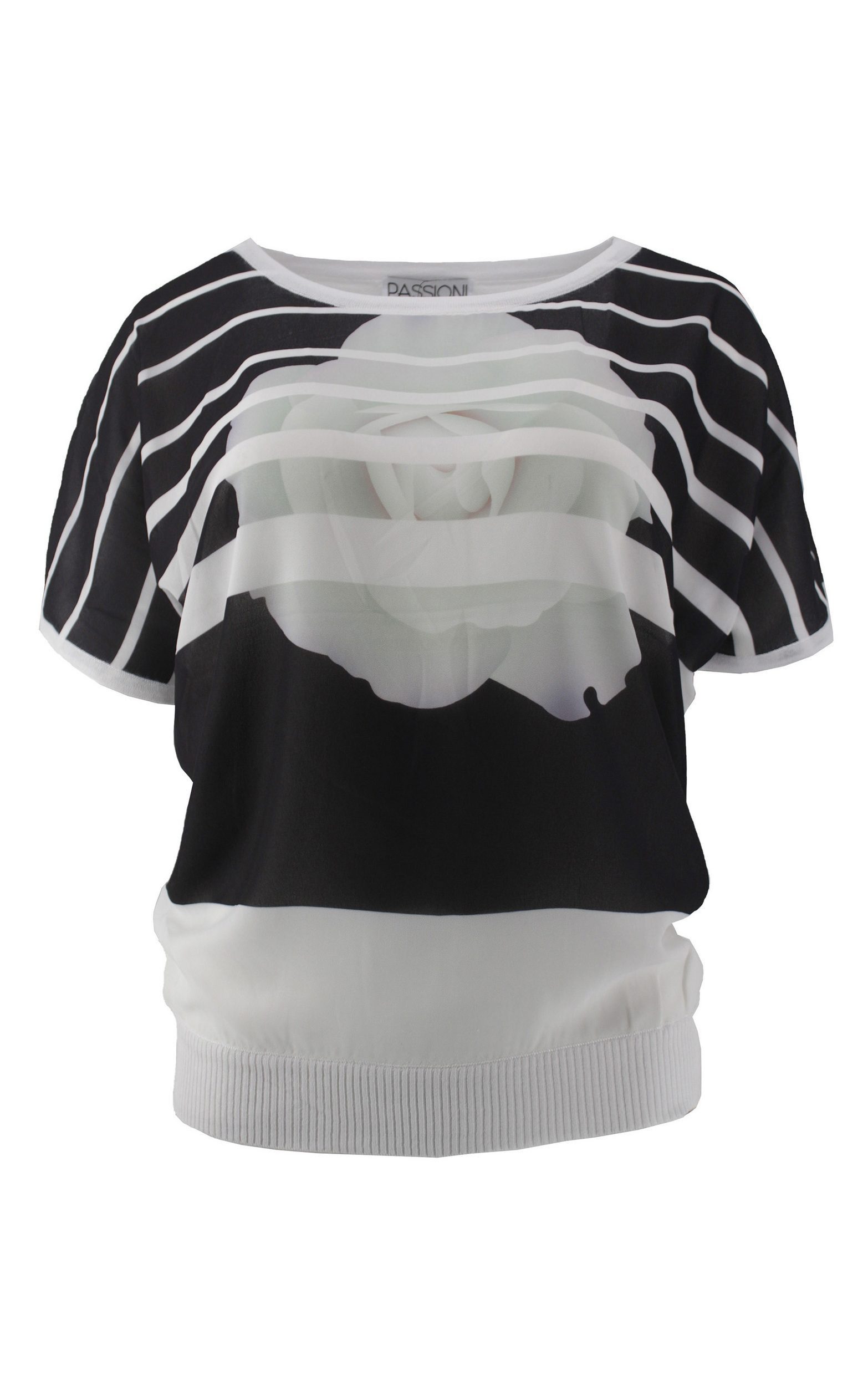 T-Shirt mit Rosen-Druck