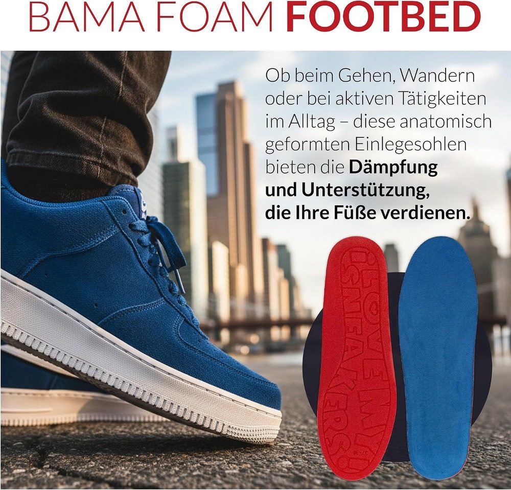 BAMA Group Luftkissen-Schuheinlage Bama Einlegesohlen Foam Footbed Komfort-Fußbett mit Dämpfung – Bild 2 von 5