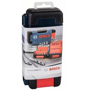 Bosch Professional Spiralbohrer HSS-Set PointTeQ, (18-tlg), in ToughBox