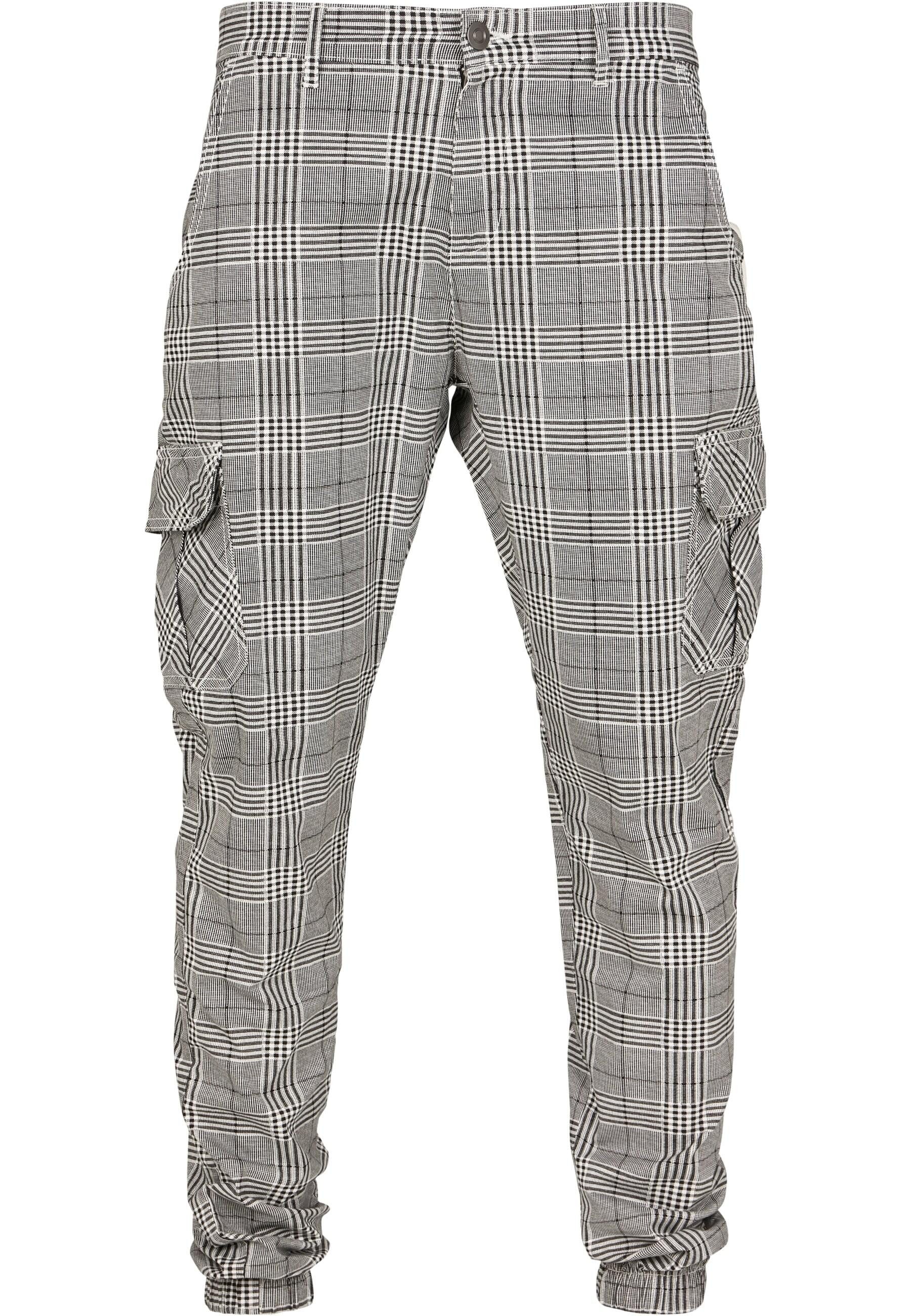 URBAN CLASSICS Cargohose Urban Classics Herren AOP Glencheck Cargo Jog Pant günstig online kaufen