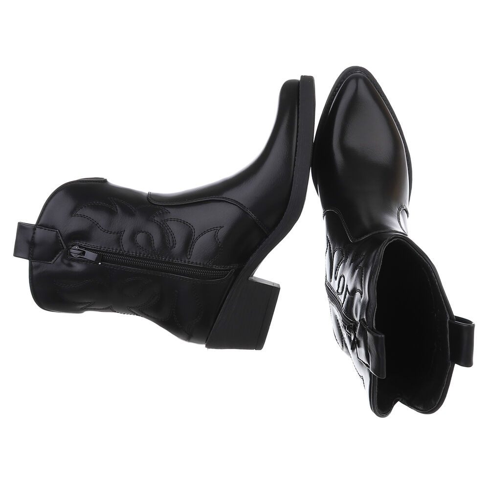 Ital-Design Modische Cowboy-Stiefel mit Verzierungen für Damen Westernstief günstig online kaufen